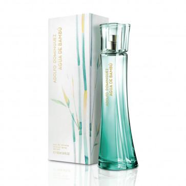 Agua de Bambu by Adolfo Dominguez for Women 3.4oz Eau De Toilette Spray Agua de Bambu offers a nature full of vitality and energy for a sensual, dynamic and elegant woman. Notes: Fruity Green Vegetable, Bamboo Ketone, Cassis and Lychee.