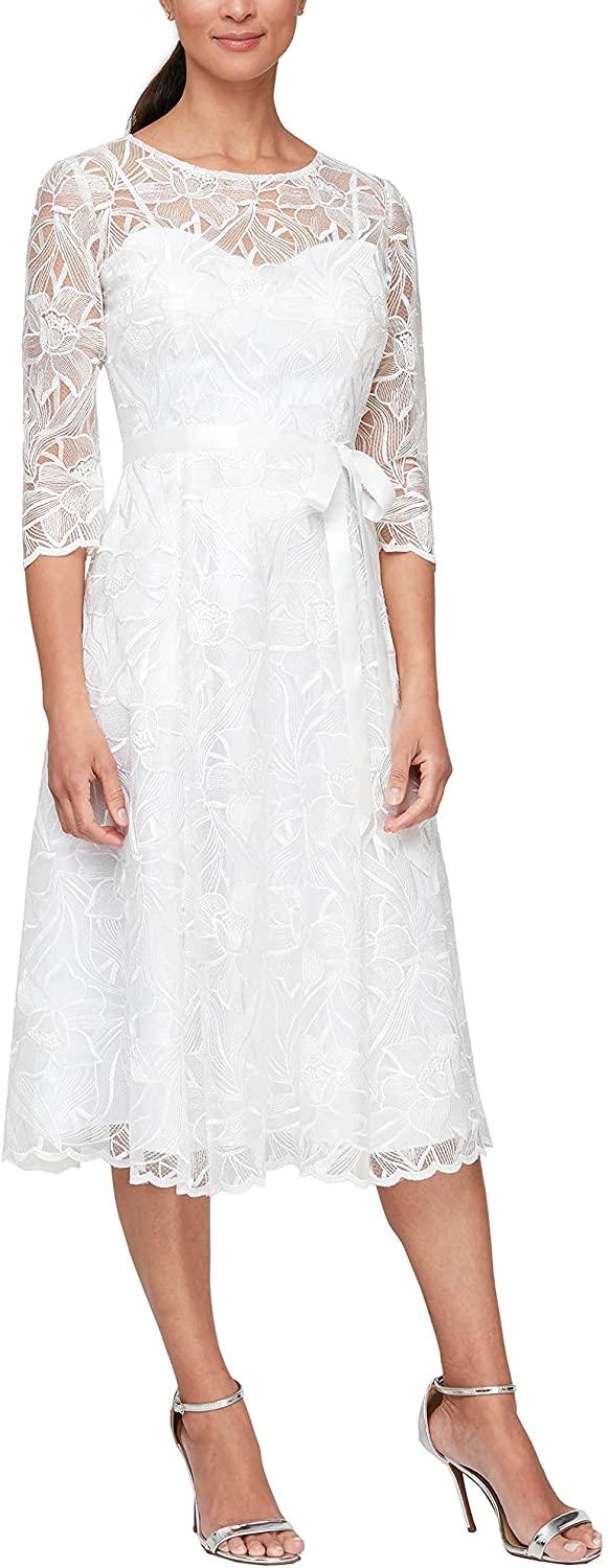 <p> </p> <p>This elegant short dress features a 3/4 sleeve illusion neckline.<span> </span><span data-mce-fragment="1">Midi embroidered A-line dress</span> perfect for any special occasion.</p> <p><br data-mce-fragment="1"><span></span></p> <p><span>Length : Tea Length</span></p> <p><span>Sleeve Style : 3/4 Sleeve</span></p> <p><span>Color : Pearl, Hydrangea</span></p> <p><span>Size : 8, 6, 14</span></p> <p><span>Fully Lined</span></p> <p><span>Soft Cup Inserts</span></p> <p><span>Occasion : Formal, Mother of the Bride, Mother of the Groom, Church, Wedding Guests</span></p>