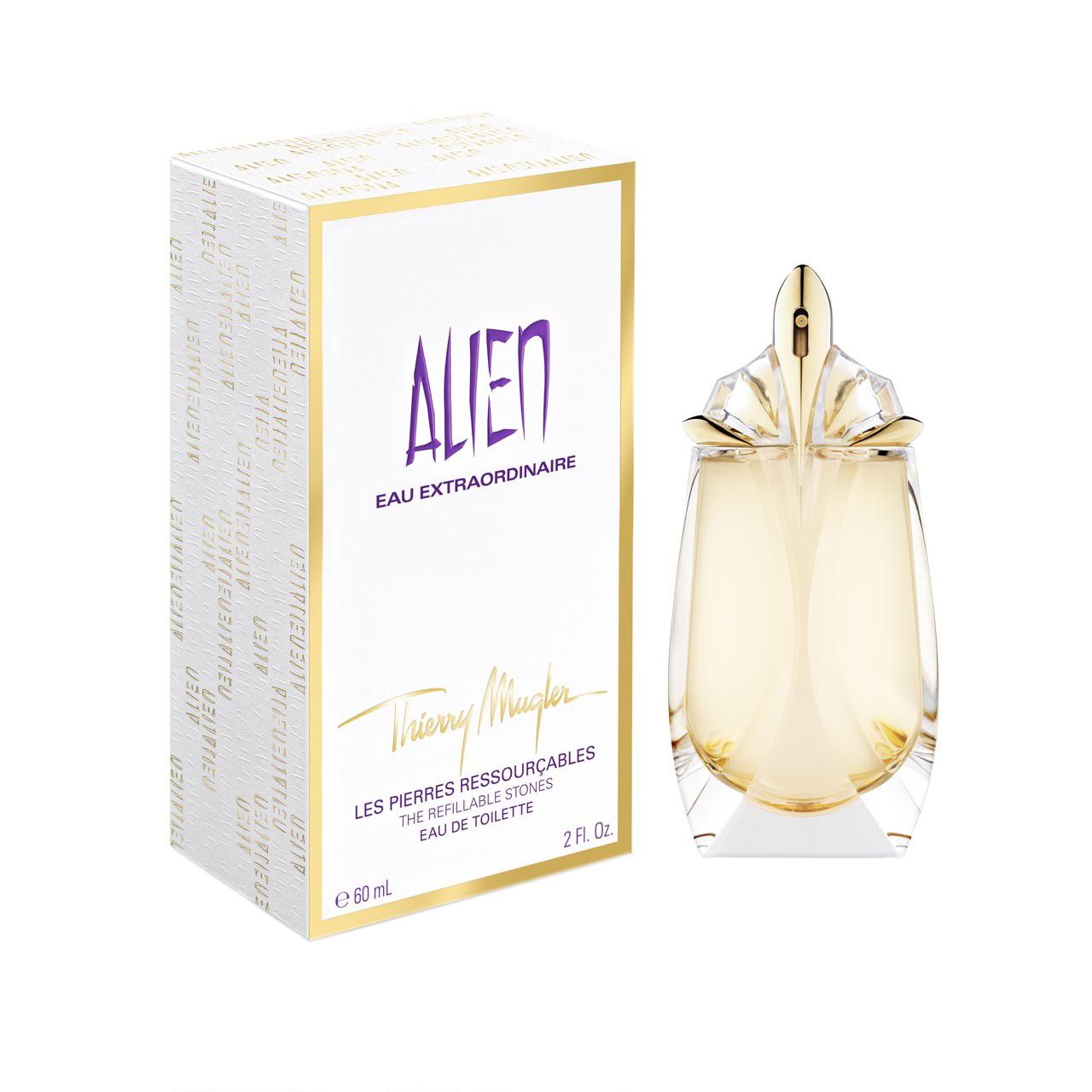 After truly fantastic editions of the Alien collection - Alien Liquer de Parfum 2013 and Alien Essence Absolue from 2012 Thierry Mugler is preparing a new fragrant surprise and tingles the imagination with the latest version of the original fragrance named Thierry Mugler Alien Eau Extraordinaire! The latest fragrance that we expect on the market soon starts a new chapter in history of Thierry Mugler Alien fragrance. 

Uniqueness of this fragrance is reflected in delicate floral notes with characteristic freshness and it exudes more optimism and positive messages. Alien Eau Extraordinaire is a positive fragrant expression of sunny and glittery essence. 


Top notes of the composition provide an irresistible blend of Tunisian neroli combined with tea and bergamot. The heart of the composition adds fresh, elegant and gentle exotic Tiare flower note warmed with deep, warm and sensual aromas of white amber. The new perfume of Thierry Mugler collection was created to transfer the feeling of tranquility and happiness to all women. 


The new fragrance of Alien collection will be launched accompanied with natural make up. Alien Eau Extraordinaire arrives as 60ml Eau de Toilette. Flacon of the new fragrance follows the style of Thierry Mugler collection, resembling a gem decorated with golden details. Body of the bottle is much curvier than its antecedents, has massive bottom and is transparent, which serves to transfer freshness and gentleness of the composition. Pale beige shade of the liquid is accentuated with icy beige details on the flacon. Alien Eau Extraordinaire was launched in 2014. Alien Eau Extraordinaire was created by Dominique Ropion and Veronique Nyberg.