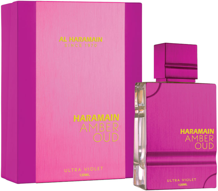 <span data-mce-fragment="1">Amber Oud Ultra Violet by Al Haramain Perfumes is a luxurious floral woody musk scent, perfect for any occasion. Its top notes of ginger, rose and bergamot provide a refreshing aroma, while its middle notes of tuberose, jasmine and white flowers add a sensual depth. The base notes of oak, patchouli and musk lend an unforgettable touch of sophistication. Launched in 2023, this beautiful fragrance is sure to be a classic.</span>