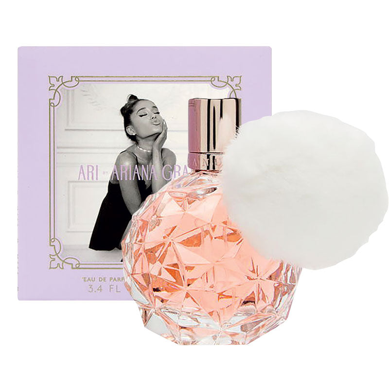 Ari Eau de Parfum by Ariana Grande is a luscious and sexy fragrance. It opens with sparkling fruits and an ultra - feminine floralcy, passionately spun with musks, woods, and an addictive hint of marshmallow.

Fragrance Family:
Floral
Scent Type:
Fruity &amp; Sweet
Key Notes:
Top - crispy pear, pink grapefruit, juicy raspberry
Middle - soft muguet, rose buds, vanilla orchid
Base - marshmallow, creamy musk, blonde woods