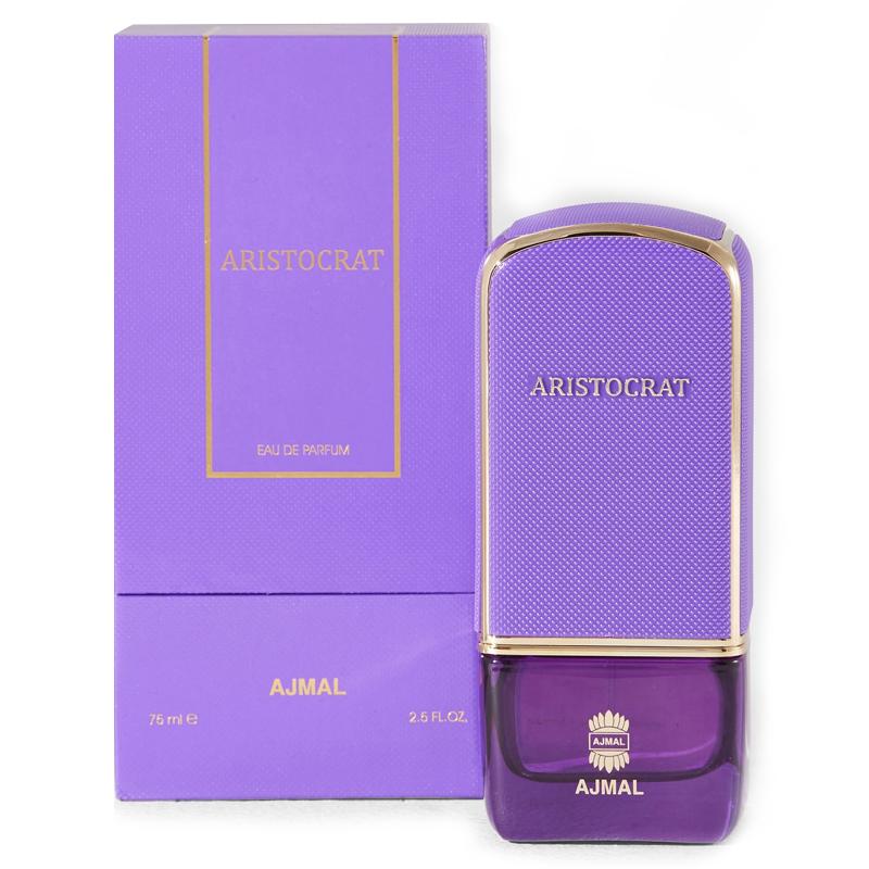Designed to reflect the tastes of the refined and sophisticated women, Aristocrat is a rich floral woody ambery accord with an immersive character and long-lasting aroma. Crafted around top floral fresh notes of Tagetes, Orange and Bergamot, the fragrance encapsulates intrigue with a heart of Saffron, Jasmine and sugar. Base notes resonate with sensual Amber, Oakmoss and the warmth of Musk.

Top Notes: Floral Fruity Fresh
Middle Notes: Spicy Floral Sweet 
Base Notes: Woody Mossy Ambery
