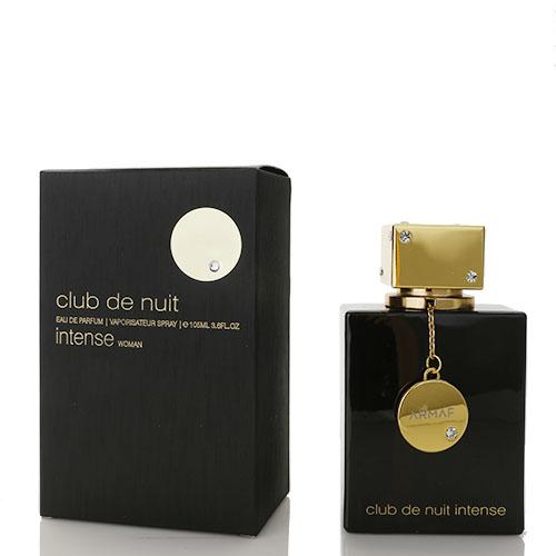 <p><span><em>INSPIRED BY</em> <strong>CHANEL MADEMOISELLE</strong></span></p>
<p>Club De Nuit Intense Perfume by Armaf, Club de nuit intense promises a great deal by its packaging: the sable-colored square bottle enhanced by its gold cap and bold gold details . Once the wearer inhales its scent, it becomes clear that the fragrance delivers on its promise of bold sensuality entangled with a hint of mystery. Its come hit the effect begins with a blend of geranium, saffron and rose in the top notes. Next, the spicy and floral heart emerges, created by the inclusion of caraway, nutmeg, violet and pepper. The evocative aromatic profile finishes with its base notes of amber, agarwood, vanilla and patchouli. The result is a mix of rosy, patchouli and vanilla accords, along with fresh and warm spicy accents that only deepen it complexity. As a paragon of high couture, amraf‰۪s line of luxury perfumes and other scented goods continually display high levels of quality, with fine ingredients and craftsmanship.</p>