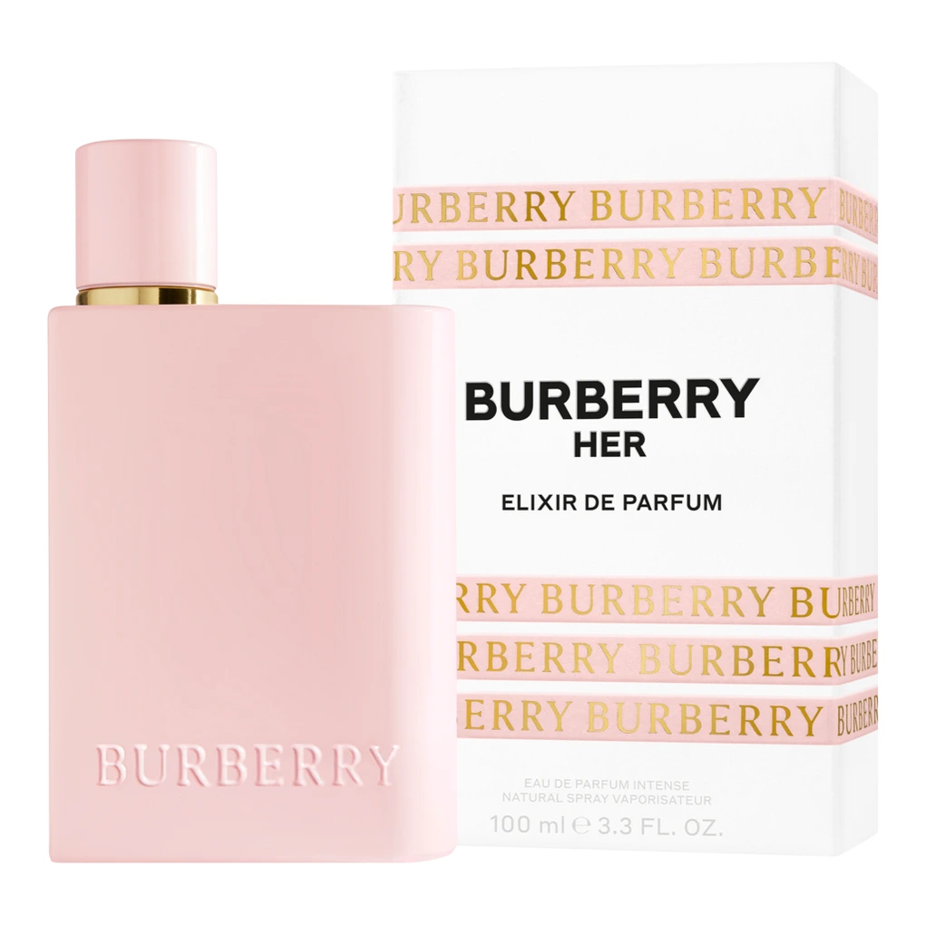 <p>LIMITED 1 PER CUSTOMER</p>
<p>Experience the bold and sensual fragrance of Burberry Her Elixir de Parfum. This intense addition to the Burberry Her family features a daring burst of dark red berries and jasmine, complemented by a rich vanilla and amber base. Indulge in the signature fruity gourmand notes of this 3.4 oz perfume.</p>