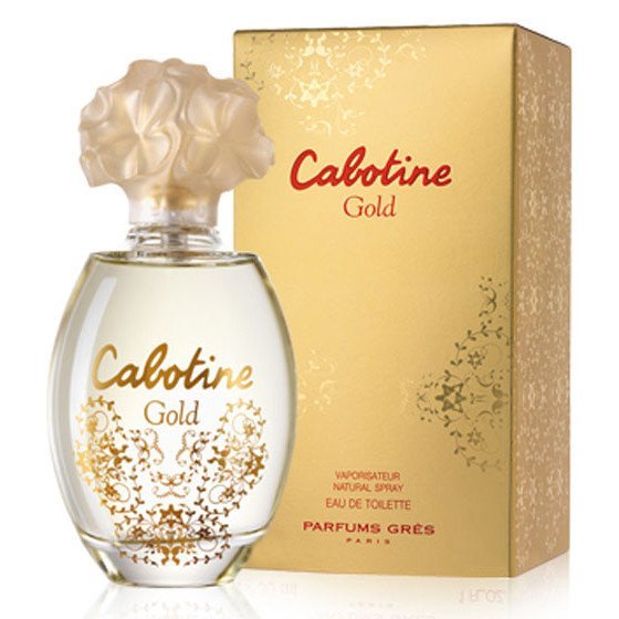 Limited Edition Launch 2010. Cabotine Gold is a limited edition perfume, elegant, exclusive and attractive, dedicated to luxury and beauty of the most precious of all metals. The fragrance is developed with the intent to contribute to sophistication, charm and beauty of women, just as classic golden jewelry do.<br><br>The composition is hot and sunny, exploding with fresh citruses and fruits at the top. Mandarin, melon and pink pepper make the invigorating interlude. The heart is characterized by sensuality of white flowers, soothing and magical. Fresh and pure tiare flower is blended with peony and jasmine. Dry base notes include soft Bourbon vetiver and amber, enhanced by exotic patchouli note.<br><br>The nose of the perfume is Vincent Schaller from Firmenich, who tends to present music and melodies with his simple, short and clean fragrance formulas.<br><br>Cabotine Gold comes in a bottle and a box of warm golden colors decorated in red letters for a more intense effect of luxury. It is available as 30, 50 and 100 ml EDT. There is also the Cabotine Gold set that includes 100 ml EDT and 200 ml Body Lotion.<br>