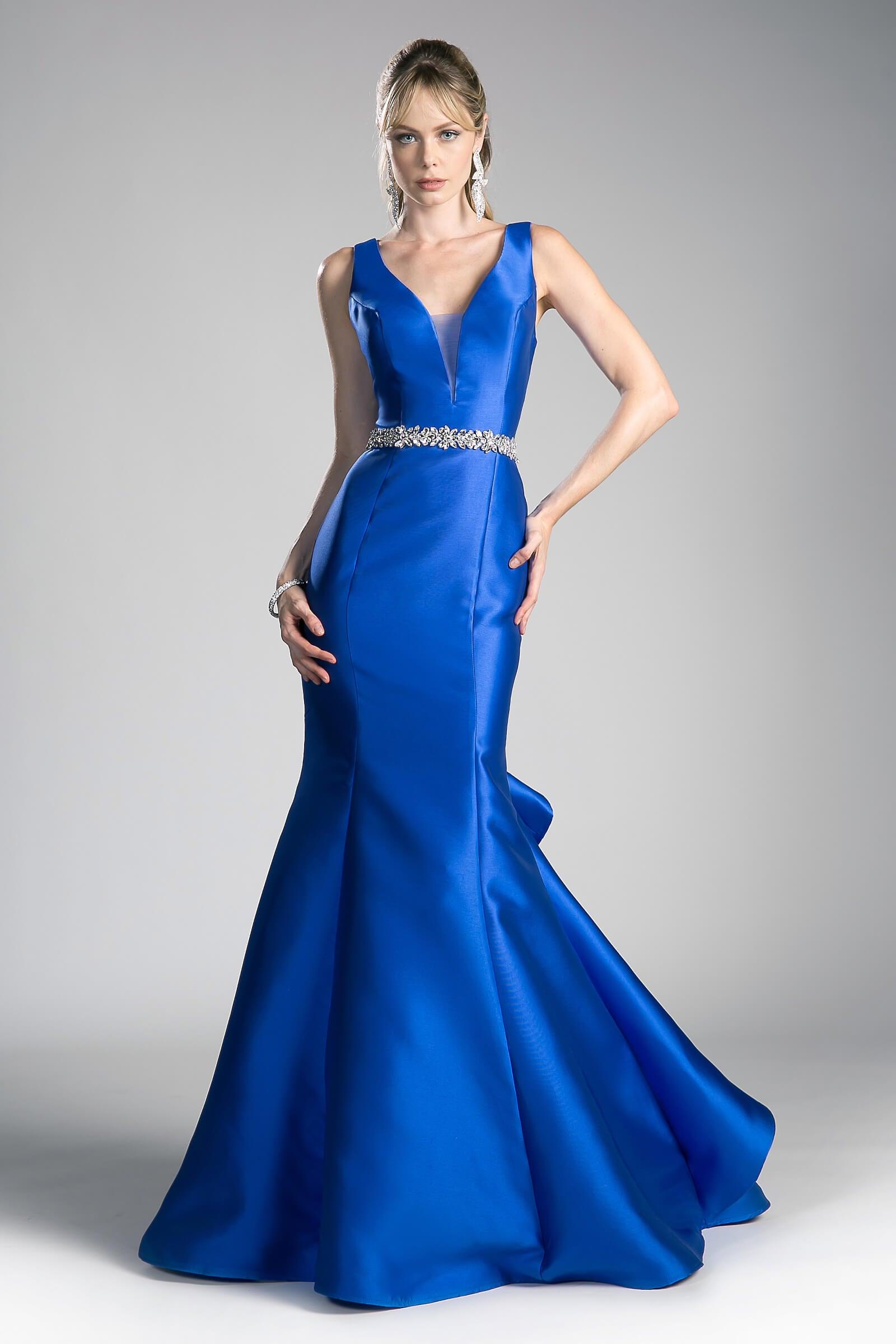 This mermaid style floor length dress features a sleeveless plunging deep v-neck with sheer inset, embellished waist and made of satin material. Perfect for formal, evening party or any special occasion. <br><br><br>Fabric : Satin<br><br>Closure : Zipper Back<br><br>Length : Full Length<br><br>Sleeve Style : Sleeveless<br><br>Colors : Burgundy, Emerald, Royal<br><br>Sizes : 2, 4, 6, 8, 10, 12, 14<br><br>Fully Lined<br><br>Occasion : Formal, Prom, Homecoming, Wedding Guest, Debut, Evening Party, Red Carpet, Pageant, Special Occasion 