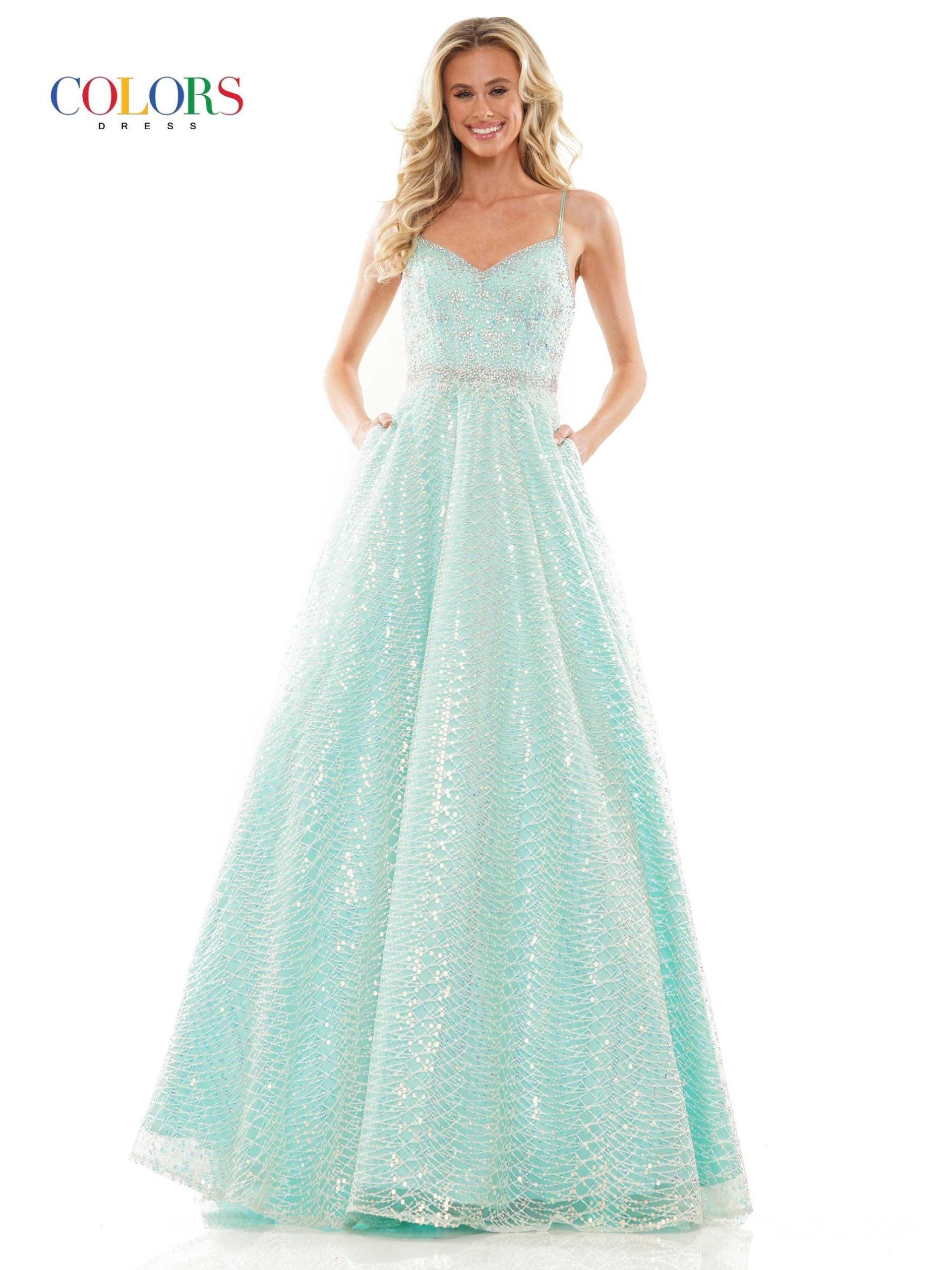 <p> </p> <p><span>Fancy yourself as a ravishing damsel in waiting  Dare to dream and find your perfect fit with this whimsical prom dress. Feel sexy and confident in this beautifully designed prom dress featuring a spaghetti strap sweetheart neckline. A-line style perfect for any special occasion.</span></p> <p> </p> <p><span></span><span>Fabric : Sequin Embroidered Mesh</span></p> <p><span></span><span>Length : Full Length</span></p> <p><span>Sleeve Style : Spaghetti Strap</span></p> <p><span>Colors : Light Blue, Mint, Champagne, Silver</span></p> <p><span>Sizes : 0, 2, 4, 6, 8, 10, 12,1 4, 16, 18, 20, 22</span></p> <p><span>Fully Lined</span></p> <p><span>Occasion : Prom, Formal, Evening Party, Homecoming, Wedding Guest, Red Carpet, Pageant</span></p>