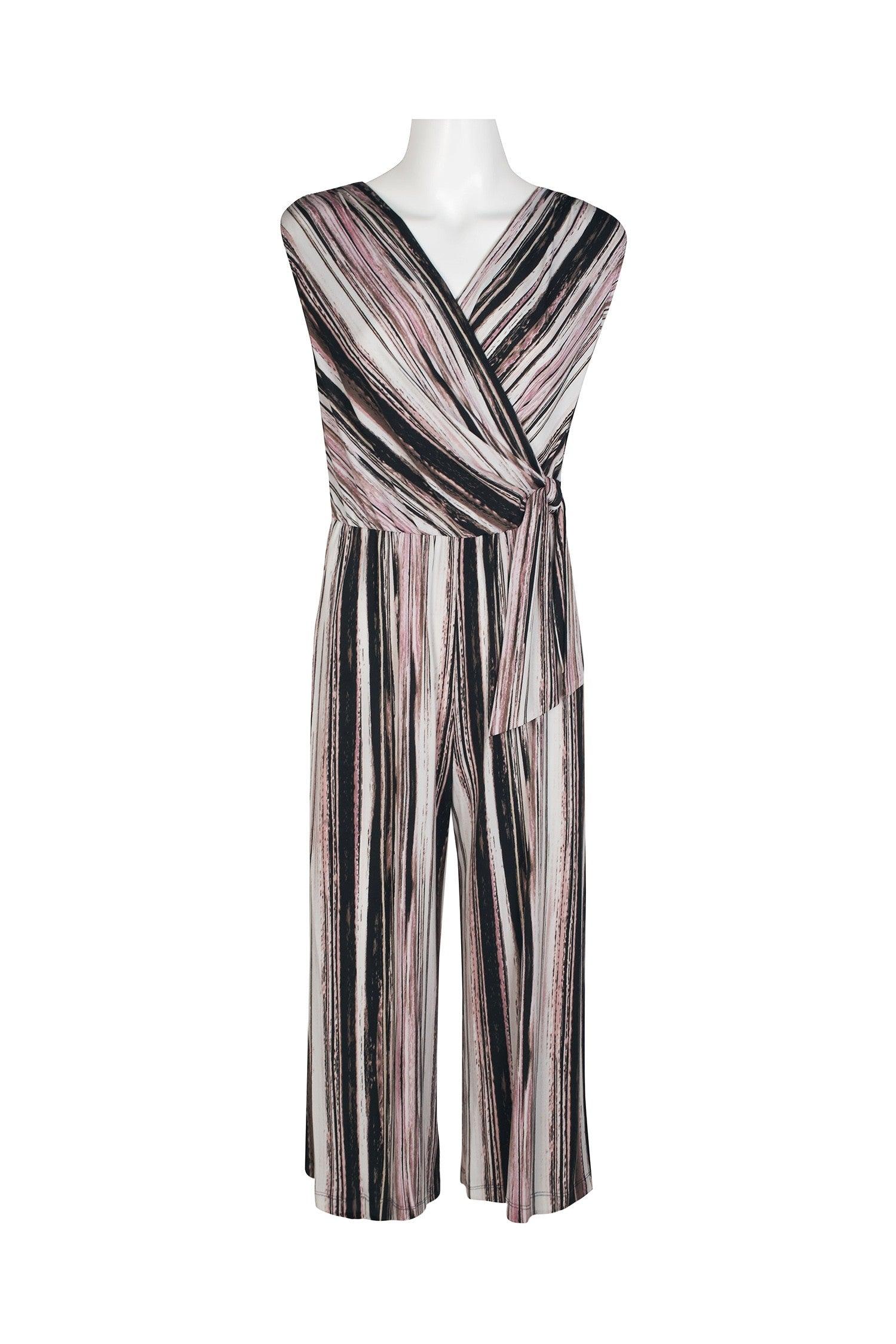 Turn heads when you walk into any event in this stunning multi print jumpsuit. Featuring a sleeveless surplice V-neckline with tie side. Perfect for church or evening affairs, this outfit will make you feel classy and confident on your bride's big day! <br data-mce-fragment="1"><br data-mce-fragment="1"><br data-mce-fragment="1"><br data-mce-fragment="1">Fabric : ITY<br data-mce-fragment="1"><br data-mce-fragment="1">Length : Long<br data-mce-fragment="1"><br data-mce-fragment="1">Sleeve Style : Sleeveless<br data-mce-fragment="1"><br data-mce-fragment="1">Color : Blush<br data-mce-fragment="1"><br data-mce-fragment="1">Sizes : 12, 14, 16<br data-mce-fragment="1"><br data-mce-fragment="1">Fully Lined<br data-mce-fragment="1"><br data-mce-fragment="1">Occasion : Formal, Evening Party, Church, Wedding Guest, Mother of the Bride<br data-mce-fragment="1">