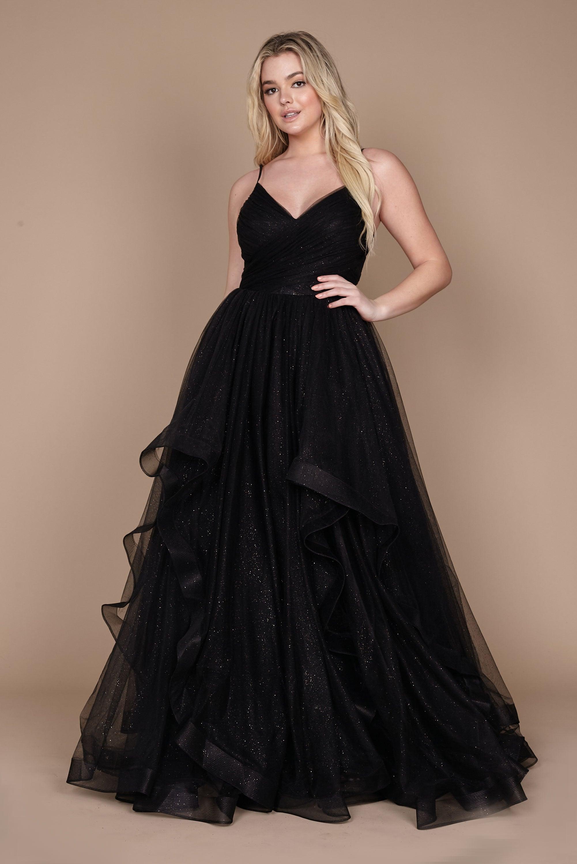 <p> </p> <p><span>Fancy yourself as a ravishing damsel in waiting  Dare to dream and find your perfect dress with this gorgeous prom dress. Feel sexy and confident in this beautifully designed dress featuring a spaghetti strap V-neckline. A-line silhouette will have you feeling just as glamorous at your next party or event. </span></p> <p><br><br><span>Closure : Zipper Back</span></p> <p><span>Length : Full Length</span></p> <p><span>Sleeve Style : Spaghetti Strap</span></p> <p><span>Colors : Navy, Black</span></p> <p><span>Sizes : 12, 14, 16, 18, 20, 22, 24, 26</span></p> <p><span>Fully Lined</span></p> <p>Occasion : <a href="https://%20/collections/prom-dresses">Prom</a>, <a href="https://%20/collections/formal-dresses">Formal</a>, Evening Party, Homecoming, Wedding Guest, Red Carpet, Pageant</p>