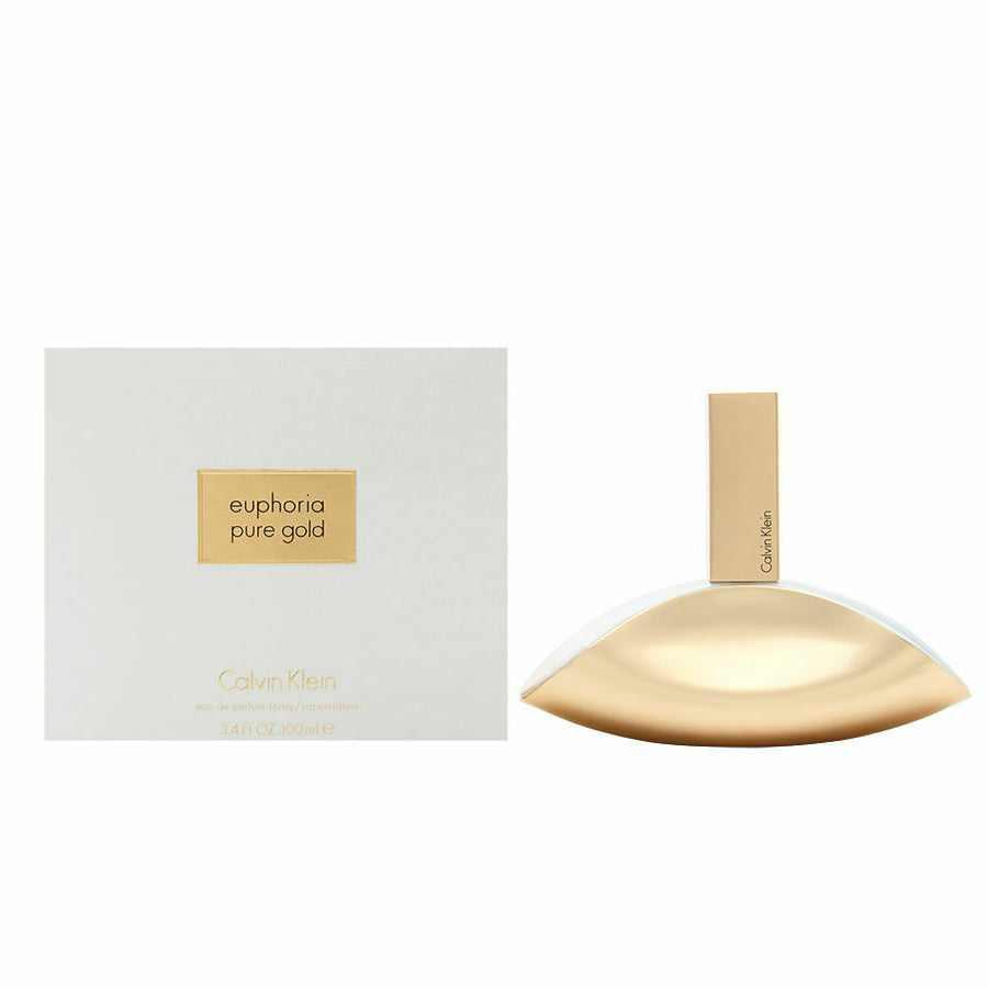 <span data-mce-fragment="1">Give in to the thrilling and attractive fragrance of Pure Gold Euphoria from the design house of Calvin Klein. This feminine fragrance is highly glamorous and very addictive. At the top of this oriental floral fragrance are notes from Dates and Neroli. The heart experiences wild bursts of notes from Rose, Almond, Orange Blossom and Ylang-Ylang. The base is luscious and provocative with notes from Leather, Patchouli, Vanilla and Musk.</span>