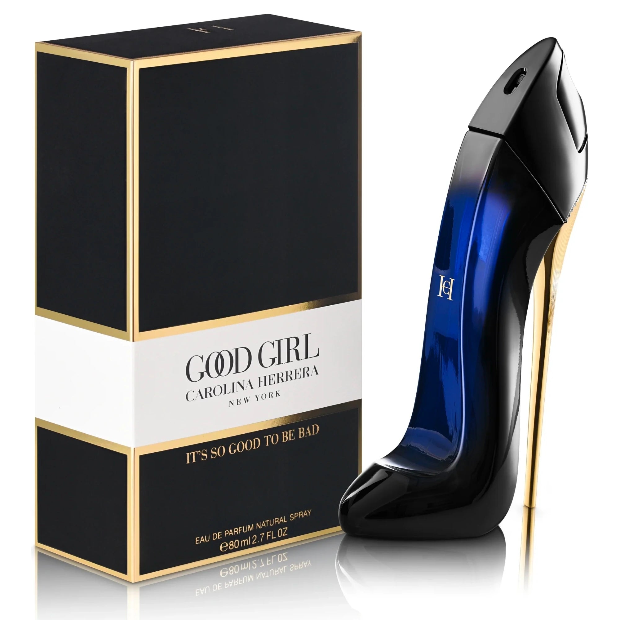 <p>Carolina Herrera released the new women's fragrance in September 2016. The new, sexy oriental fragrance is ironically named Good Girl with the message "It's so good to be bad!" (#goodtobebad).<br><br>Good Girl promises an innovative and addictive combination of tuberose and roasted tonka bean, which represents the duality of a woman‰۪s character. A floral wave of white Sambac jasmine and tuberose is placed in contrast with the mysterious and deep notes of tonka bean and cocoa.</p>
<p>"In life there should be a little mystery" and Seduce the senses, femininity takes a power walk. The face of the perfume is model Karlie Kloss.</p>