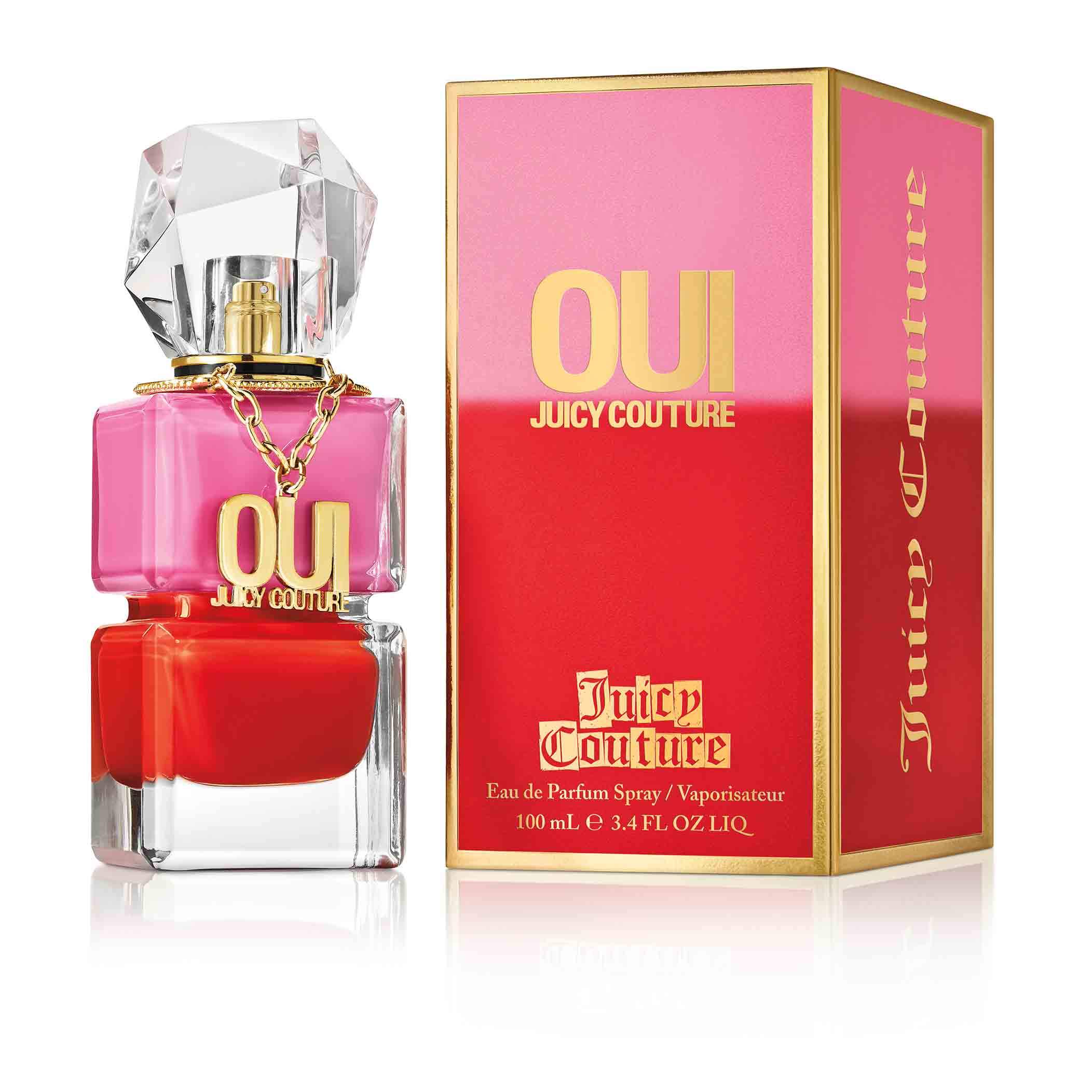 Say Oui to Juicy Couture's new designer perfume that demands the occasion of making a statement. This vibrantly rich women's perfume will have you saying Oui! to a burst of nostalgic pops providing mouthwatering freshness. Whether you're looking for your new signature scent or the perfect gift, Oui Juicy Couture will captivate and fascinate with its exclusive fragrance.