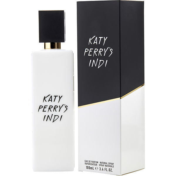 Katy Perry's Indi Perfume by Katy Perry, Released in 2017, Katy Perry’s Indi is a woody and floral musk women’s fragrance. Top notes consist of crisp bergamot, subtle white tea and fruity plum. The heart combines the woody extract of white cedar with floral notes of lily-of-the-valley and cyclamen. The base notes feature a variety of musk notes including black musk, island musk, white musk and Egyptian musk with the addition of tonka bean and amber. Despite the variety of musk notes, the scent has moderate to soft sillage with a moderate longevity.