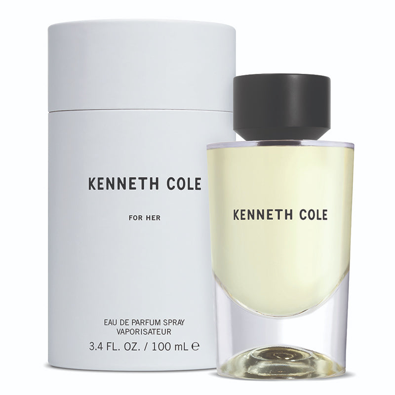 <meta charset="utf-8">
<p data-mce-fragment="1">KENNETH COLE FOR HER is described as a non-traditional statement with an edge. A Floral Musk, Kenneth Cole for Her is a dynamic and sophisticated fragrance that blends notes of vibrant, translucent Florals and invigorating Citrus with enchanting notes of Sandalwood and Musk. The result is a fragrance that does not follow traditional structures or paths, just like the woman who wears it.</p>
<p data-mce-fragment="1"><strong>TOP NOTES</strong>: Pink Peonies, Lemon, Translucent Florals <br data-mce-fragment="1"><strong>MID NOTES</strong>: Jasmine, Violet, Lily-of-the-Valley<br data-mce-fragment="1"><strong>BASE NOTES</strong>: Sandalwood, Heliotrope, Skin Musks</p>
<p data-mce-fragment="1">"The scent is inspired by the Kenneth Cole woman who would wear this fragrance, traditional with an edge. The fragrance is designed in a linear structure with contrasts to obtain a "rock 'n roll edge." The signature is centered around musk providing this effortless, easy comfort that is extremely wearable and pumped throughout the fragrance in a non-traditional way. The edge comes from this unique duo of Carrot Seed and Ambrette, providing a touch of warmth to increase the mellow expression. Beautiful fluid Florals envelop the Musk in a stunning contrast. The finished composition has a cool factor that is very addictive," said Nicole Mancini, Senior Perfumer at Givaudan.</p>