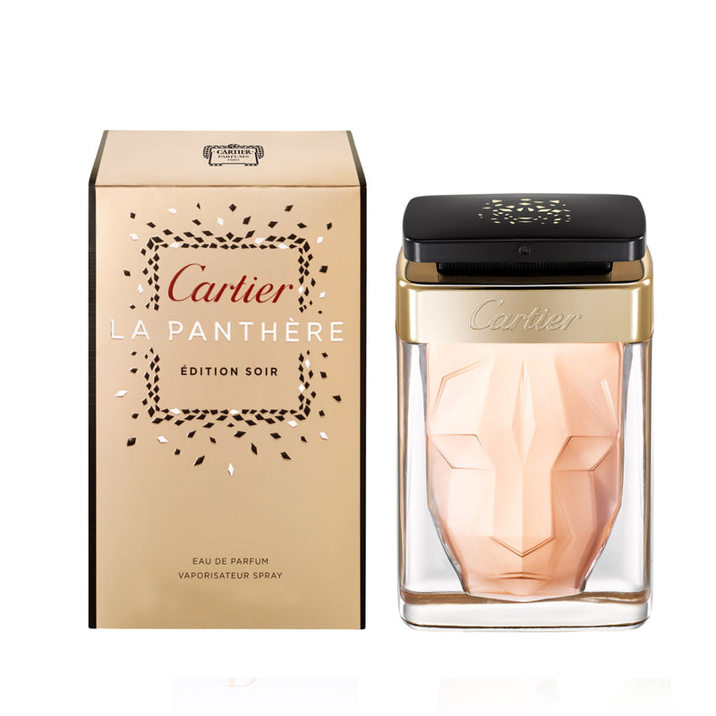 <meta charset="UTF-8"><span data-mce-fragment="1">La Panthère Édition Soir arrives in September 2016 as the new version of the fragrance that represents a vision of luxury, starry night and the golden light in contrast to the black sky. The fragrance is announced as a dose of femininity and glamour of a wild and independent woman.</span>
<p data-mce-fragment="1">The strong character of La Panthère Édition Soir perfume exudes elegance and refinement that has a dose of both classics and modernity. The animalistic floral-chypre composition is again signed by Mathilde Laurent, who uses a carnal floral bouquet in the heart of the perfume and puts it in contrast with the intensified animalistic notes of the base.</p>
<p data-mce-fragment="1">"All women have a feline side in them, as each flower expresses an animal side in its heart," Mathilde Laurent.</p>