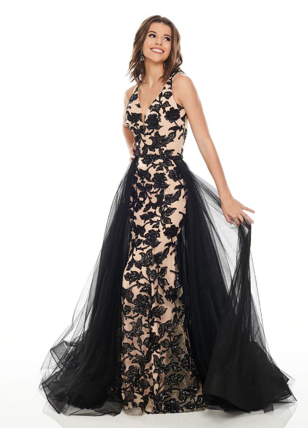 <p data-mce-fragment="1"> </p> <p data-mce-fragment="1"><span data-mce-fragment="1">This stunningly gorgeous long dress features a sleeveless plunging V-neckline. Fitted design with bedazzled with sequins and a detachable tulle overlay. This dress is perfect for any special occasion.</span></p> <p data-mce-fragment="1"> </p> <p data-mce-fragment="1">Fabric : Sequin Lace, Tulle Beading</p> <p data-mce-fragment="1"><span data-mce-fragment="1">Length : Full Length</span></p> <p data-mce-fragment="1"><span data-mce-fragment="1">Sleeve : Sleveless</span></p> <p data-mce-fragment="1"><span data-mce-fragment="1">Colors : Black/Nude, Silver/Nude</span></p> <p data-mce-fragment="1"><span data-mce-fragment="1">Sizes : 0, 2, 4, 6, 8, 10, 12, 14, 16</span></p> <p data-mce-fragment="1"><span data-mce-fragment="1">Fully Lined</span></p> <p data-mce-fragment="1"><span data-mce-fragment="1">Soft Cup Inserts</span></p> <p data-mce-fragment="1"><span data-mce-fragment="1">Occasion : Formal, Prom, Homecoming, Special Occasion</span></p>