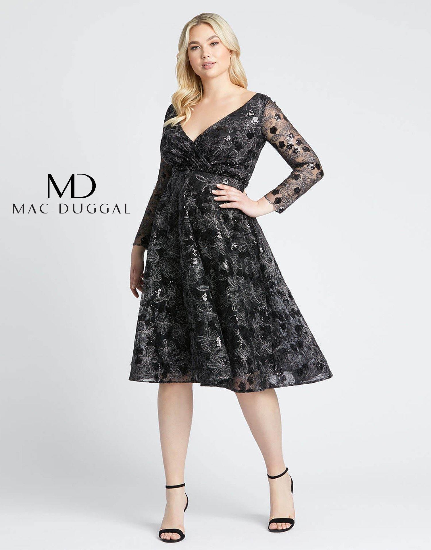 <p>This plus size floral pattern short dress features a deep V neck with clean long sleeves. Featuring ruched bodice tucks into the beaded empire waistband and knee length A-line skirt.<br></p> <p> </p> <p>Fabric : Mesh<br> <br> Zipper Back</p> <p>Length : Knee Length</p> <p>Sleeve Style : Long Sleeve</p> <p>Color : Black, Burgundy</p> <p>Sizes : 14W, 16W, 18W, 20W, 22W</p> <p>Fully Lined</p> <p>Occasion : Cocktail, Evening Party, Mother of the Bride, Mother of the Groom, Church, Wedding Guest</p>