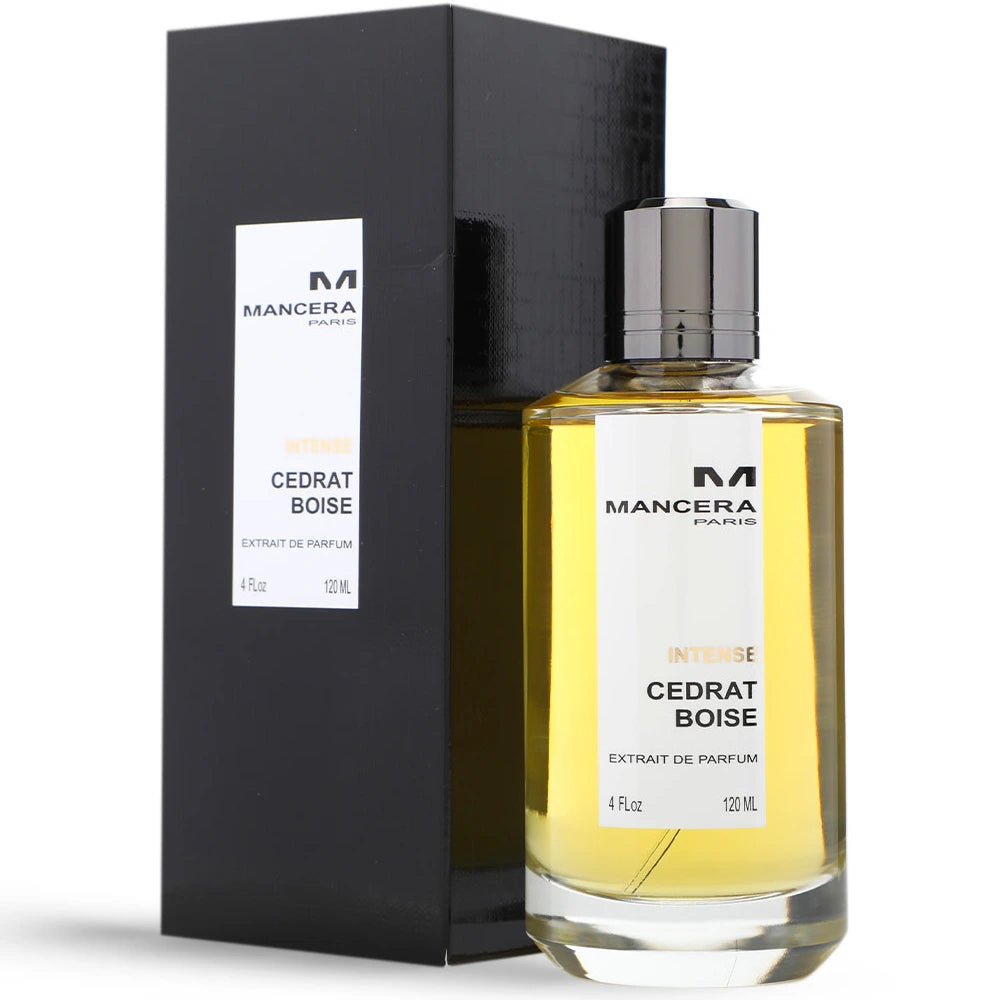 <b data-mce-fragment="1">Intense Cedrat Boise</b><span data-mce-fragment="1"> by </span><b data-mce-fragment="1">Mancera</b><span data-mce-fragment="1"> is a Amber Woody fragrance for men. This is a new fragrance. </span><b data-mce-fragment="1">Intense Cedrat Boise</b><span data-mce-fragment="1"> was launched in 2021. Top notes are Sicilian Citruses, Black Currant and Spices; middle notes are Leather, Cambodian Oud, White Sandalwood, Patchouli Leaf and Jasmine; base notes are Ambergris, Vanilla, White Musk and Oakmoss.</span>