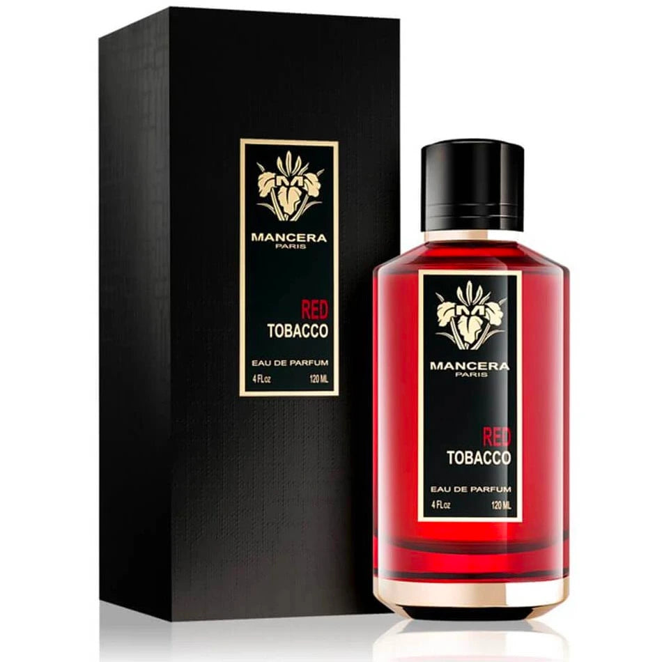 <p>Mancera Red Tabacco EDP Unisex is the perfect blend of warm spices and rich woods. This complex fragrance features top notes of saffron, cinnamon, nutmeg, white peach, and Nepalese oud with heart notes of patchouli and jasmine. Base notes of tobacco, amber, gaiacwood, sandalwood, vetiver, and white musk provide a lasting, mesmerizing impression. 4oz bottle made in France.</p>