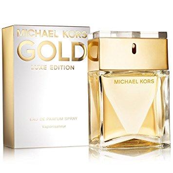 <p>It's the embodiment of luxury, evoking the glamour of pure liquid gold and the softness of the most luxuriant suede. Michael Kors Gold Luxe Edition Eau de Parfum Spray captures the intriguing tension between crisp, light freshness and rich, embracing warmth. It is alluring, sumptuous, and uplifting. Attention grabbing-she captures the gaze of the entire room. Subtly, elegantly. without airs. Definitively Michael Kors. A creamy floral fragrance, the composition opens with a vibrant burst of crisp hyacinth. What's in her heart is intoxicating and sophisticated, iconic tuberose and gardenia. Making a lasting impression is the finale. Richly warm and alluringly complex with creamy sandalwood.</p>