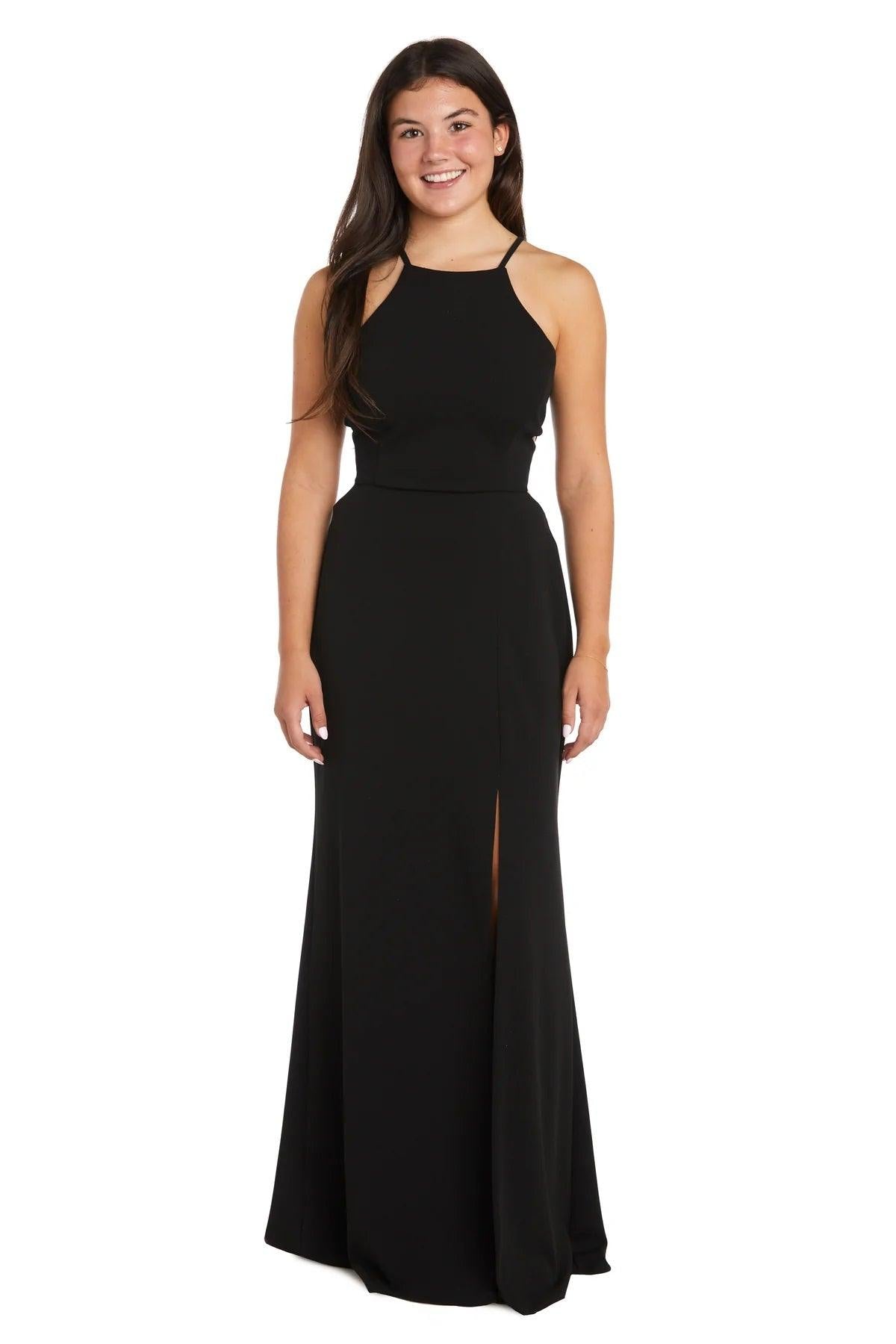 You'll be glamorous to the max in this stunningly gorgeous long dress. This fitted long gown features a halter neckline with strappy back and sexy high slit. It's breathtaking yet simple for any special occasion to show off your true feminine side. <br data-mce-fragment="1"><br data-mce-fragment="1"><br data-mce-fragment="1">Corset, Zipper Back<br data-mce-fragment="1"><br data-mce-fragment="1">Length : Full Length<br data-mce-fragment="1"><br data-mce-fragment="1">Sleeve Style : Halter<br data-mce-fragment="1"><br data-mce-fragment="1">Colors : Black, Red<br data-mce-fragment="1"><br data-mce-fragment="1">Sizes : 0, 1, 3, 5, 7, 9, 11, 13, 15<br data-mce-fragment="1"><br data-mce-fragment="1">Fully Lined<br data-mce-fragment="1"><br data-mce-fragment="1">Occasion : Prom, Formal, Evening Party, Homecoming, Wedding Guest, Red Carpet, Pageant