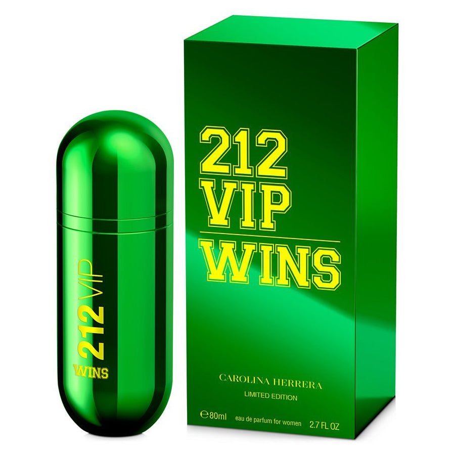 <span data-mce-fragment="1">Discover 212 VIP WINS, the new limited-edition fragrance that champions the spirit of success. Inspired by American football, this refreshing green floral scent evokes the strength, courage and determination of modern heroes with its 100% vegan, plant-based formulation. Refreshing top notes of mandarin and green shot accord mingle with a floral heart of rose and pomegranate, culminating in a tonka and musk base for a multilayered olfactive experience. A fragrance of winners, 212 VIP WINS for women inspires them to pursue their dreams and conquer every challenge with grace and resilience.</span>