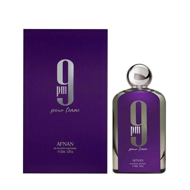 <p data-mce-fragment="1">Discover a universe of elegance and beauty with Afnan's Ladies 9pm Femme EDP. Splendid top notes of Raspberry, Apple, Orange and Violet, paired with a classic bouquet of Rose, Iris, Peony and Jasmine, and harmonized by a deep base of Cypress, Amber, Cedar and Pine, this timeless scent is perfect for any sophisticated, luxury-minded woman.</p>