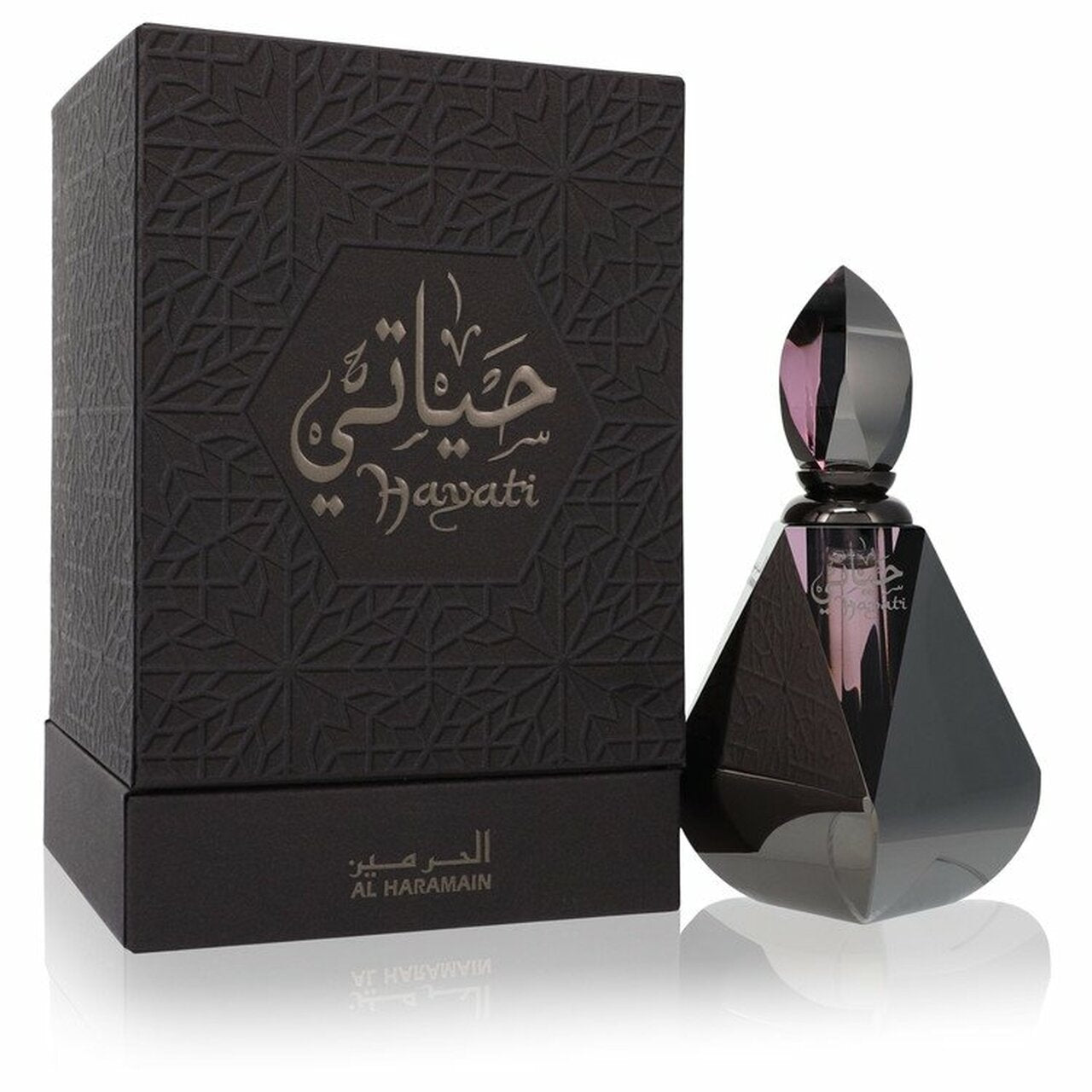 <meta charset="UTF-8">Hayati by Al Haramain Perfumes is a Amber Floral fragrance for women and men. The nose behind this fragrance is Christian Carbonnel. Top notes are Musk and Amber; middle notes are Musk, Rose and Sugar; base notes are Musk, Agarwood (Oud) and Woody Notes.