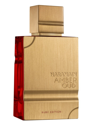 <b data-mce-fragment="1">Amber Oud Ruby Edition</b><span data-mce-fragment="1"> by </span><b data-mce-fragment="1">Al Haramain Perfumes</b><span data-mce-fragment="1"> is a fragrance for women and men. This is a new fragrance. </span><b data-mce-fragment="1">Amber Oud Ruby Edition</b><span data-mce-fragment="1"> was launched in 2022. Top notes are Bitter Almond and Saffron; middle notes are Egyptian Jasmine and Cedar; base notes are Ambergris, Woody Notes and Musk.</span>