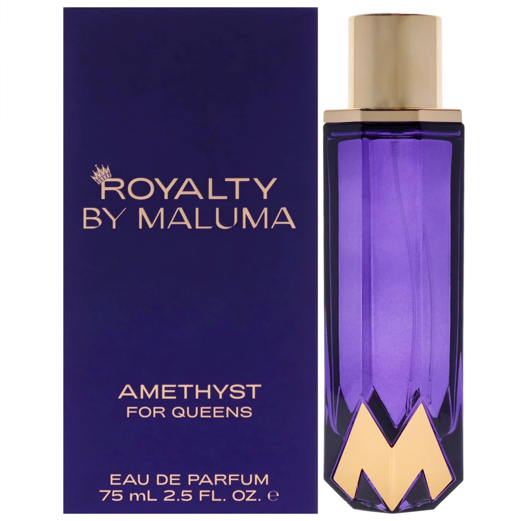<p>Amethyst Royalty by Maluma is a captivating aroma fit for royalty. This sophisticated 2.5 oz Amber EDP for women is dreamy and lush, with top notes of exotic Orchid Pink Leopard, Tangerine and Clementine, and middle notes of fragrant Jasmine, Red Rose and Orange Blossom. Vanilla and Patchouli make a perfect pairing for the signature note of Amber, creating a luxurious and alluring scent. Amethyst Royalty by Maluma is sure to add a touch of glamour and mystery to your routine.</p>
<p data-mce-fragment="1">Top: Tangerine, Clementine &amp; Pink Orchid<br>Middle: Jasmine, Red Rose &amp; Orange Flower<br>Base: Amber, Vanilla &amp; Patchouli</p>
<p data-mce-fragment="1">The Amethyst stone represents trust and good nature. Be a positive force in peoples’ life.</p>