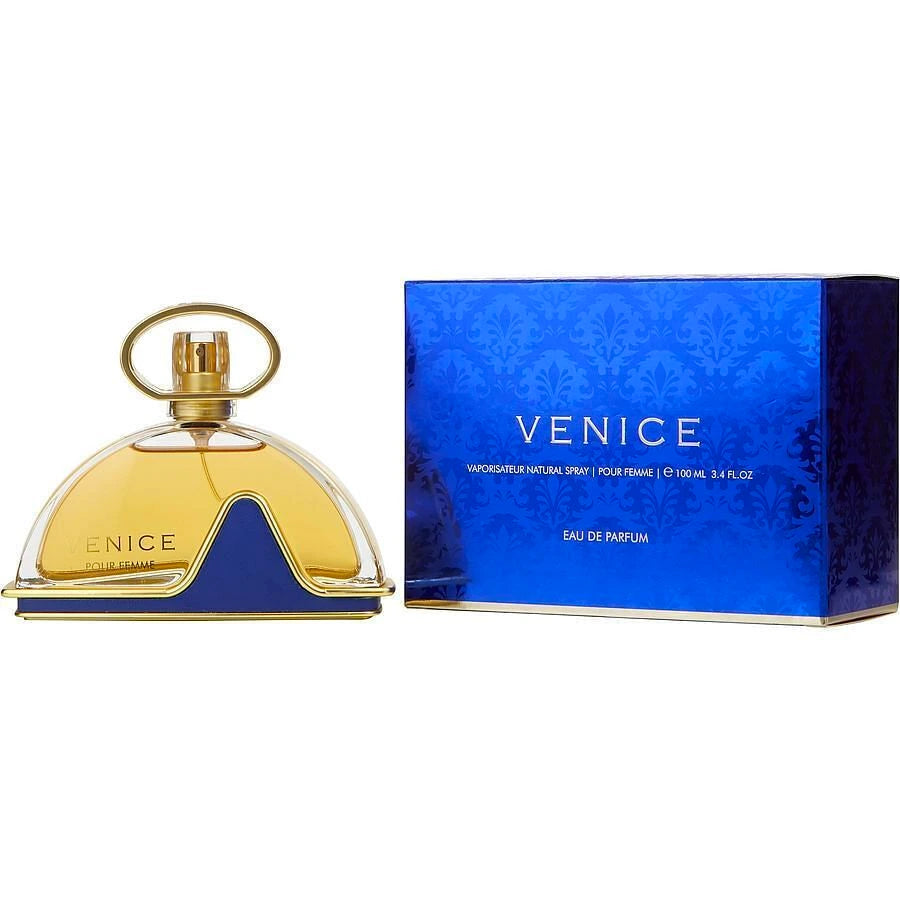 <span>The warm, woody and spicy scent of Venice is an enthralling floral fragrance for women. Launched in 2017, this perfume comes from the house of Armaf. At the start are appealing scents of jasmine, rose, gardenia and raspberry, while the heart is filled with attractive notes of vanilla, black currant and pink pepper. The base is entrancing with hints from vetiver, sandalwood, musk and patchouli.</span>