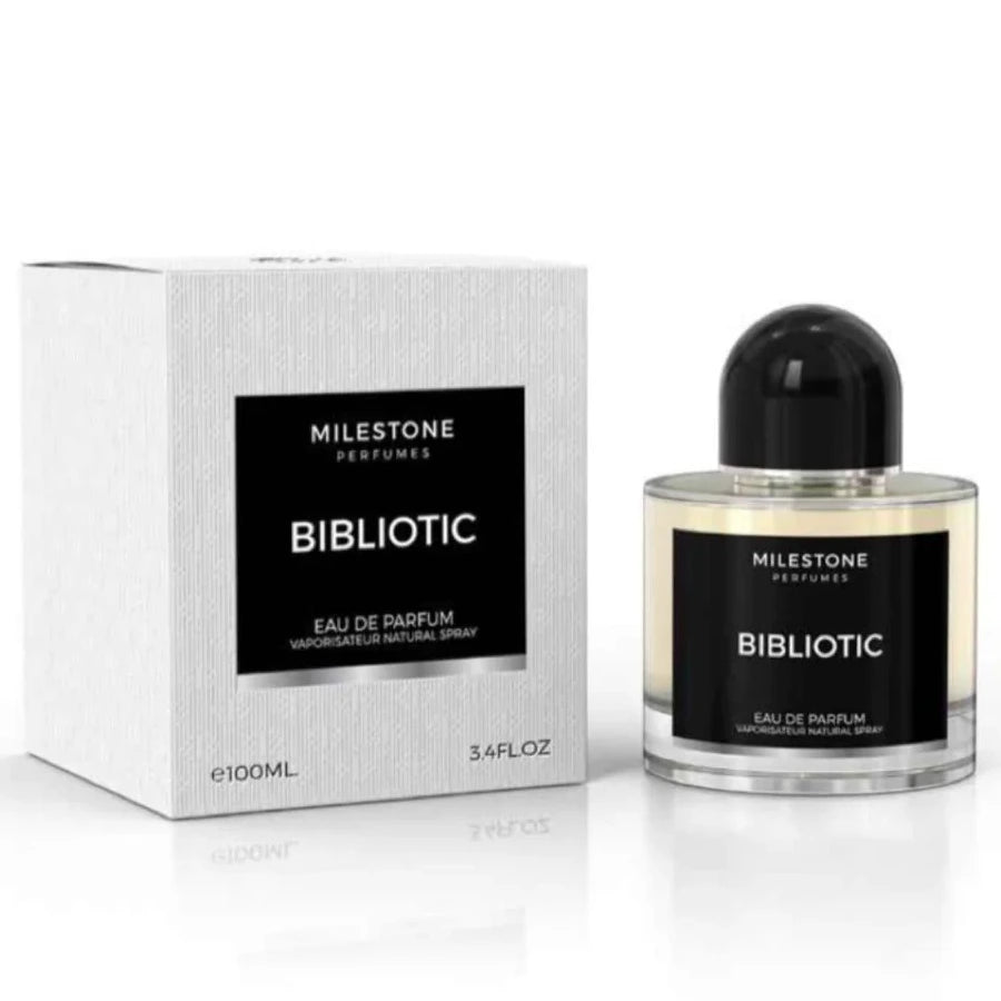 <p data-mce-fragment="1"><em>INSPIRED BY</em> <strong>BYREDO BIBLIOTHEQUE</strong></p>
<p data-mce-fragment="1">Experience the timeless character of Bibliotic, a floral woody fragrance for both men and women. Enjoy the atmosphere of a long-forgotten library, with notes of leather-bound books and dark wood shelves. One simple spray delivers a lasting imprint of the past.</p>