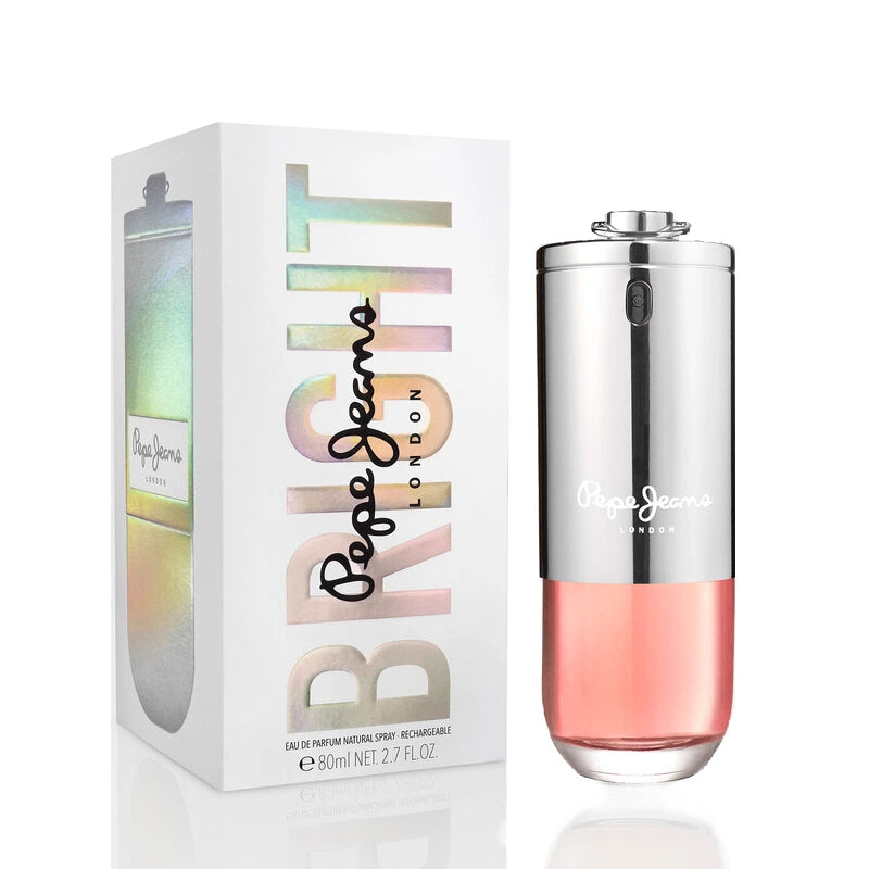 <p>Let your presence be known with Bright For Her Pepe Jeans London 2.7 oz. This dazzling blend of mandarin, ginger-pear duo, white owers, creamy sandalwood, patchouli and iridiscent musks will give you a powerful, free, and sensual aura. Stand out with Bright and make a statement - it's the new nude!</p>