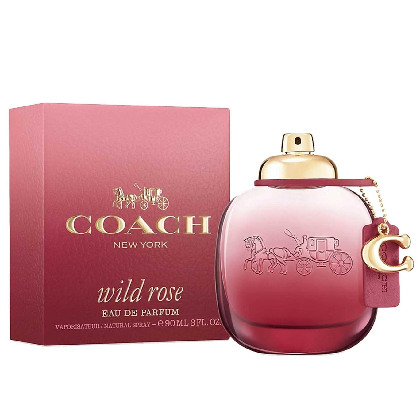 <p class="c-small-font c-margin-bottom-2v description" data-auto="product-description" data-mce-fragment="1" itemprop="description">COACH Wild Rose is inspired by COACH's prairie floral prints, a symbol of the House's free-spirited attitude. The delicate yet bold scent opens with juicy, sparkling redcurrant and sunny, spicy bergamot. The heart opens onto a lush meadow of delicate rose and jasmine sambac before finishing on a woodsy, warm dry down of crystal moss and dusky Ambroxan. "COACH Wild Rose captures the free-spirited attitude of COACH. Bold and sensual, it evokes the untamed beauty of fields of wildflowers and a feeling of possibility," says COACH Creative Director Stuart Vevers. The bottle features an ombré burgundy gradient inspired by romantic summer afternoons and a matching burgundy hangtag, a symbol of lasting quality and craftsmanship. The "C" charm adds a sweet detail and nods to the House Signature.<br><br><strong>KEY NOTES:</strong> Redcurrant, Bergamot, Rose, Jasmine Sambac, Crystal Moss, Ambroxan</p>