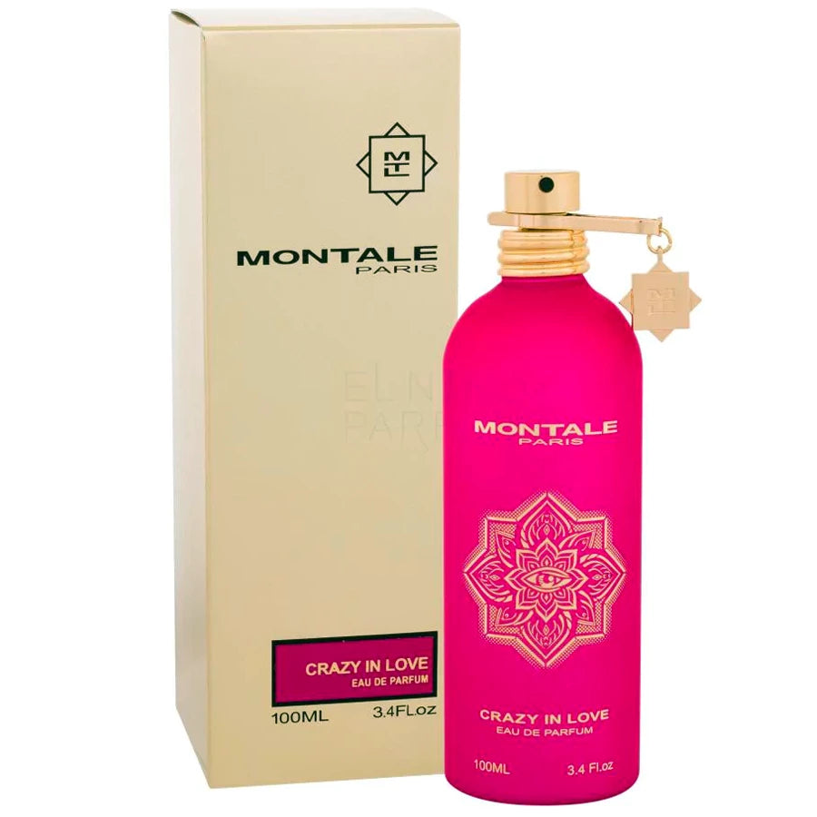 <p><meta charset="utf-8"><b>Crazy In Love</b><span> by </span><b>Montale</b><span> is a Amber Floral fragrance for women. This is a new fragrance. </span><b>Crazy In Love</b><span> was launched in 2021. Top notes are Wild Rose and violet leaves; middle notes are Saffron and Brown sugar; base notes are Amber and vanilla bean.</span></p>
<li>Top Notes : Wild Rose And Violet Leaves</li>
<li>Middle Notes : Saffron And Brown Sugar</li>
<li>Base Notes : Amber And Vanilla Bean.</li>