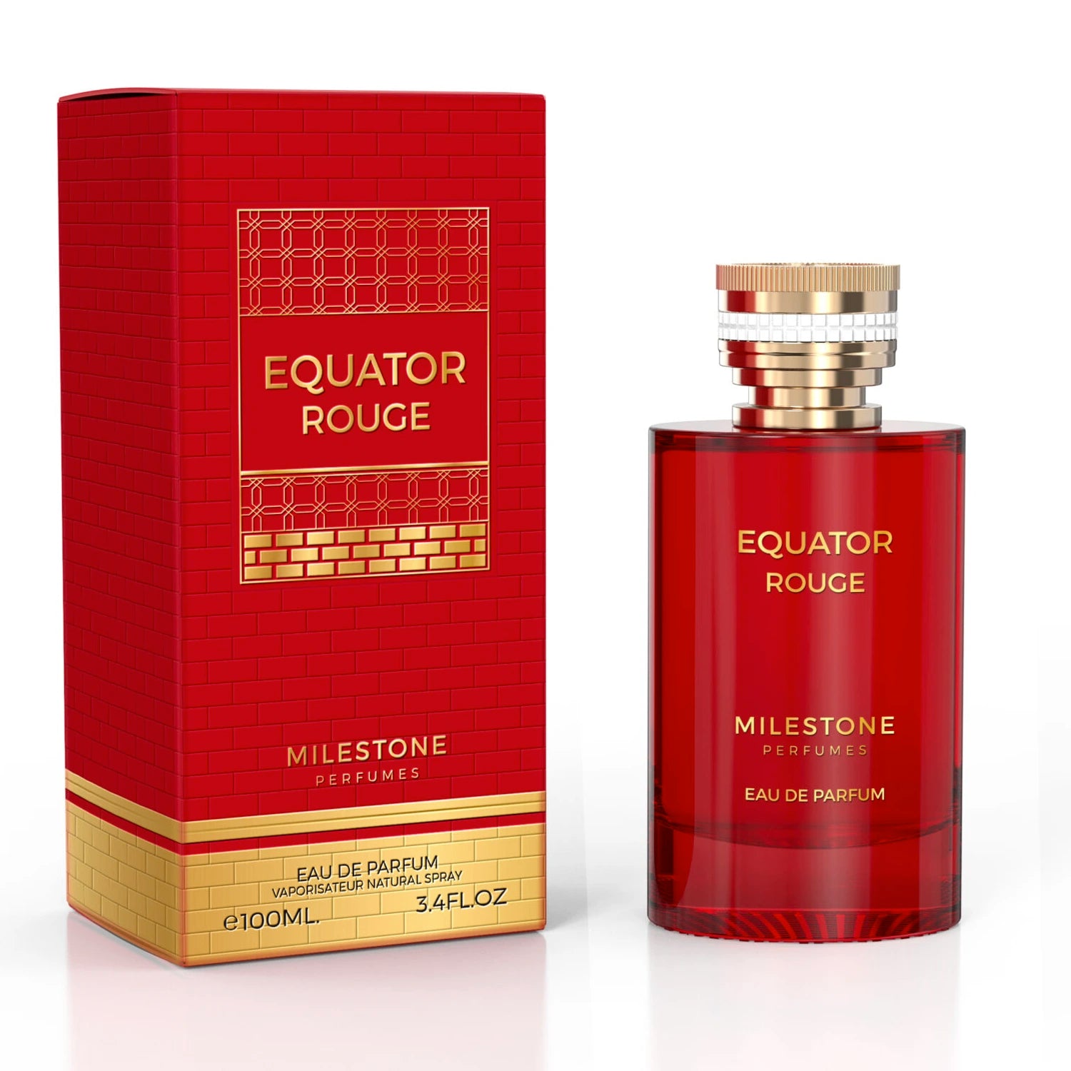 <p>Indulge in the luxurious fragrance of Equator Rouge for women, a sophisticated blend of raspberry and creamy floral notes of tuberose, orange blossom, and jasmine sambac. The perfect addition to your daily routine, this 3.4 oz EDP will leave you feeling elegant and exclusive all day long.</p>