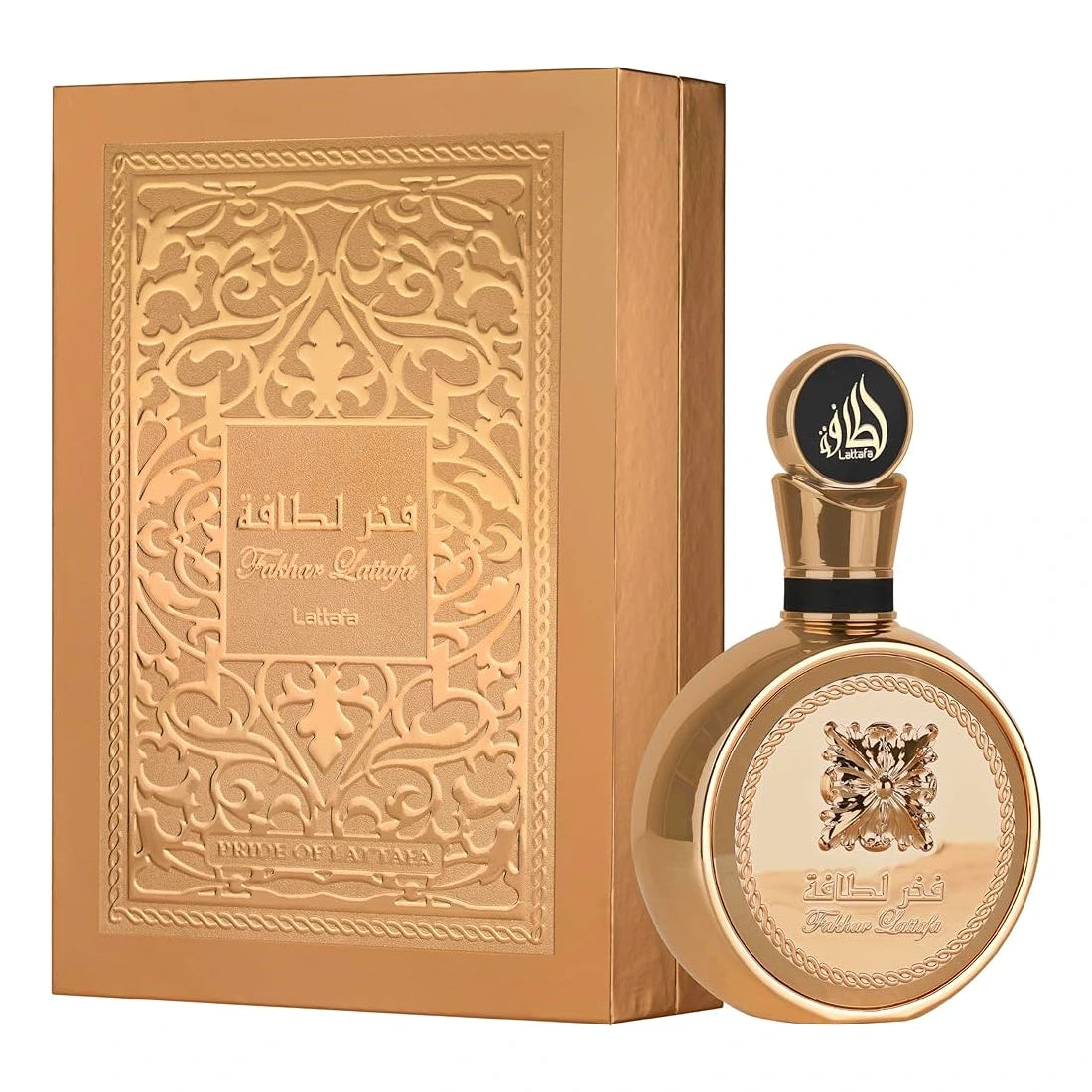 <p><em>﻿INSPIRED BY </em><strong>﻿PACO RABANNE 1 MILLION PARFUM</strong></p>
<p>Indulge in the luxurious Fakhar Extrait, a captivating fragrance for women. From the esteemed Lattafa Perfumes, this new scent features top notes of Grapefruit, Pink Pepper, and Cardamom, with a heart of Tuberose, Solar Notes, and Artemisia, all resting on a base of Labdanum, Amber, Cashmeran, and Leather. Experience the essence of elegance and exclusivity with this 3.4 oz unisex EDP.</p>