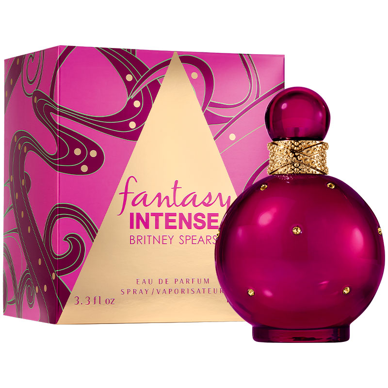 <b data-mce-fragment="1">Fantasy Intense</b><span data-mce-fragment="1"> by </span><b data-mce-fragment="1">Britney Spears</b><span data-mce-fragment="1"> is a Floral Fruity Gourmand fragrance for women. This is a new fragrance. </span><b data-mce-fragment="1">Fantasy Intense</b><span data-mce-fragment="1"> was launched in 2021. Top notes are Pear, Kiwi and Litchi; middle notes are White Chocolate, Cupcake, Jasmine and Orchid; base notes are Patchouli, Woodsy Notes, Orris and Musk.</span>