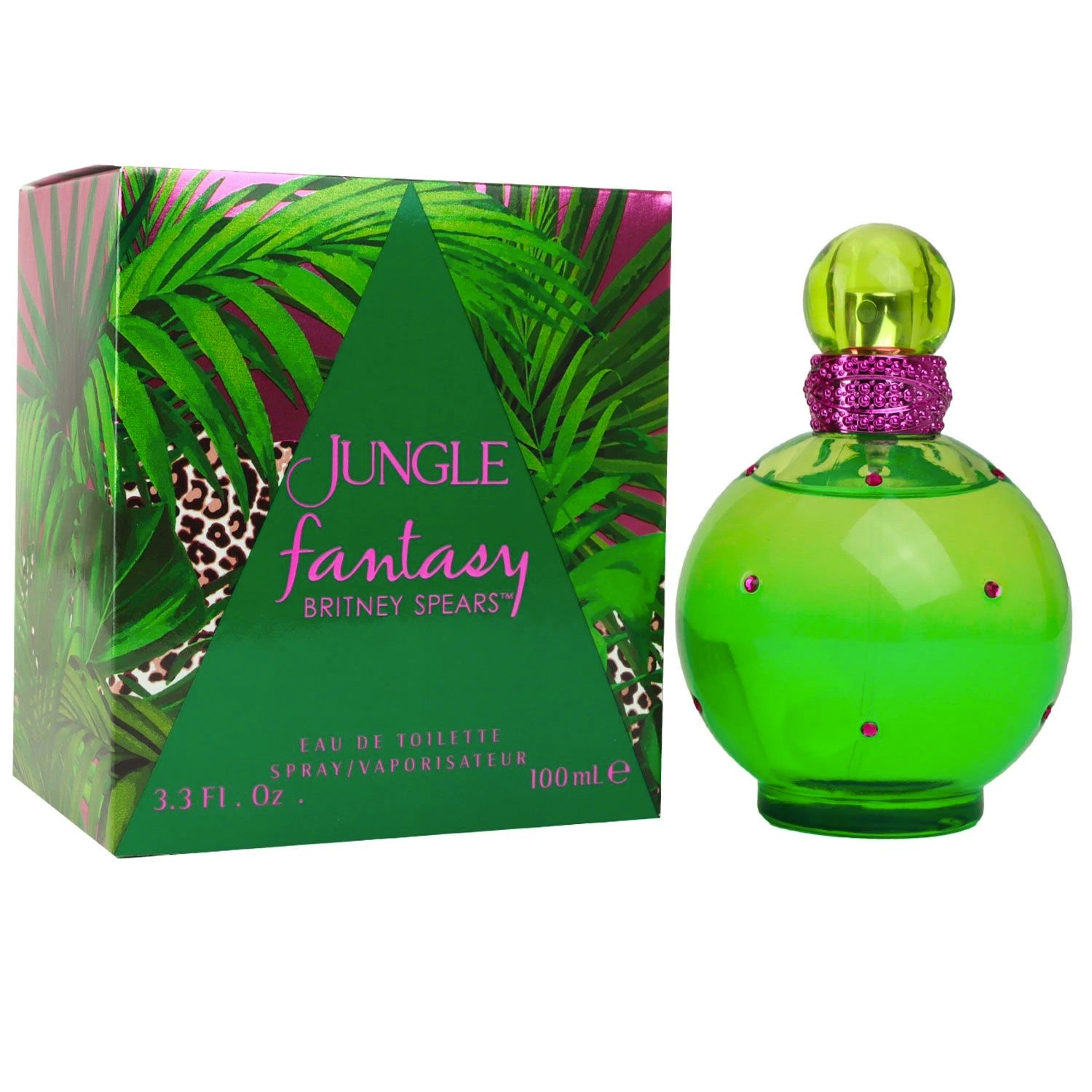 <p>Escape into the unknown with Fantasy Jungle by Britney Spears. Unleash your wild side with this vibrant and free-spirited fragrance, featuring notes of watermelon flowers, Gustavia flowers, and Tonka Bean Absolute. Let your imagination run wild and experience the exotic and refreshing scent of Jungle Fantasy.</p>