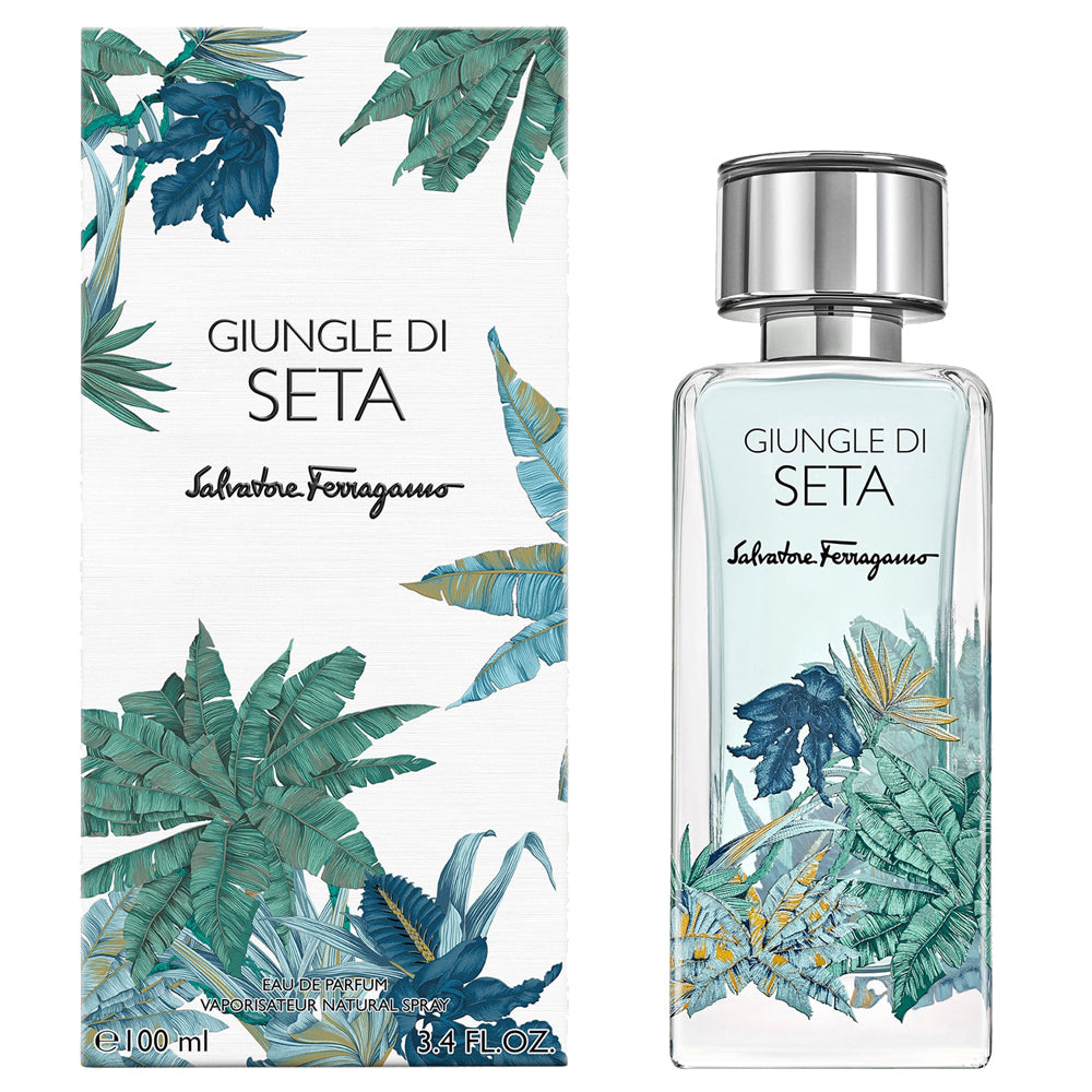 <span data-mce-fragment="1">Storie di seta is the new line of fragrances inspired by the imaginary worlds of Salvatore Ferragamo's silk creations. A refined collection of fo</span><span class="yZlgBd" data-mce-fragment="1">ur universal and fresh perfumes, each unique fragrance is bound by an exclusive mix.A rich, exotic flora and green olfactory notes unveil Giungle di Seta, an eau de parfum inspired by mysterious, remote landscapes.</span>