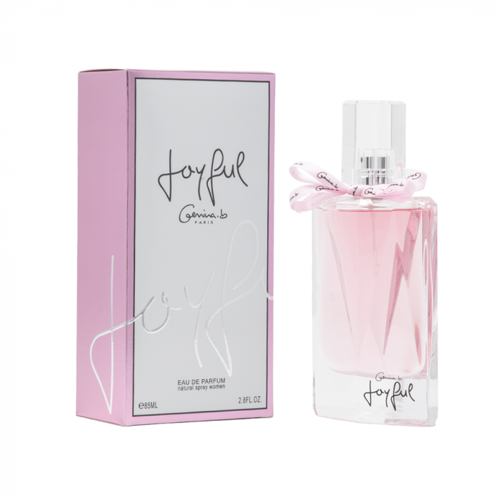 <span data-mce-fragment="1">Geparlys JoyFul Eau De Parfum 85ML For Women Eau de parfum. Joyful women is a fragrance that instantly makes you fall in love, without giving even the slightest chance to doubt its uniqueness. It is a bold scent that is the key to freedom and brings the zest to life back. A bold floral, provocative composition, a symbol of grace and a new embodiment of femininity. The depth of feelings, playing on the contrasts of mandarin, peach, bergamot, strawberry, sounds in the heart with the sound of violet, iris, narcissus, orris root, jasmine, lily of the valley and rose, ending with accords of sandalwood, amber, tonka bean, musk and vetiver.</span>