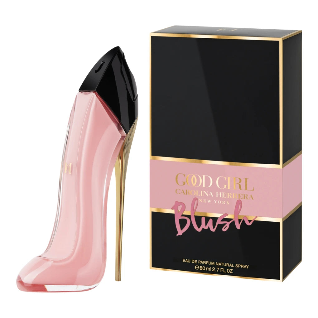 <span data-mce-fragment="1">Good Girl Blush Eau de Parfum is a fresh, floral explosion of femininity housed in a delicate powdery blush pastel-pink stiletto. This radiant re-invention of the iconic Good Girl scent reveals the multifaceted nature of modern womanhood with a double dose of sensual Vanilla and exotic Ylang Ylang.</span>