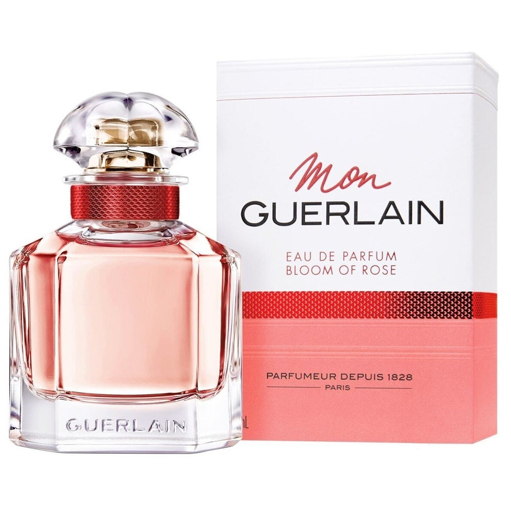 <meta charset="utf-8">Mon Guerlain Bloom of Rose by Guerlain is a Floral fragrance for women. Mon Guerlain Bloom of Rose was launched in 2019. Mon Guerlain Bloom of Rose was created by Thierry Wasser and Delphine Jelk. Top notes are Citruses and Lavender; middle notes are Neroli, Bulgarian Rose and Jasmine Sambac; base notes are Tahitian Vanilla and Sandalwood.<br><br><meta charset="utf-8">
<p data-mce-fragment="1">The new composition is signed by perfumers Thierry Wasser and Delphine Jelk; created as a delicate and bright floral, joyful, fresh and fruity. The core of the perfume remains consistent with the original - with notes of Carla lavender, Sambac jasmine, vanilla from Tahiti and sandalwood. The new character is added with a combination of Bulgarian rose and neroli.</p>
<br>