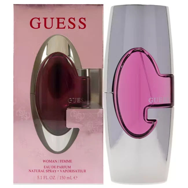 <span data-mce-fragment="1">JUMBO 5.1 oz. (150 ml) size. Sweet and sexy, this fragrance from GUESS gives the GUESS girl another opportunity to flaunt her feminine style. A juicy tangerine and green apple note introduces an absolutely feminine heart of dewy freesia, pink peony and delicate muguet. Accents of peach and red fruit vibrate through the blend. Absolutely chic and radiant, the drydown of cedar wood and amber provide texture while soft skin-musk enhances depth and sensuality.</span>