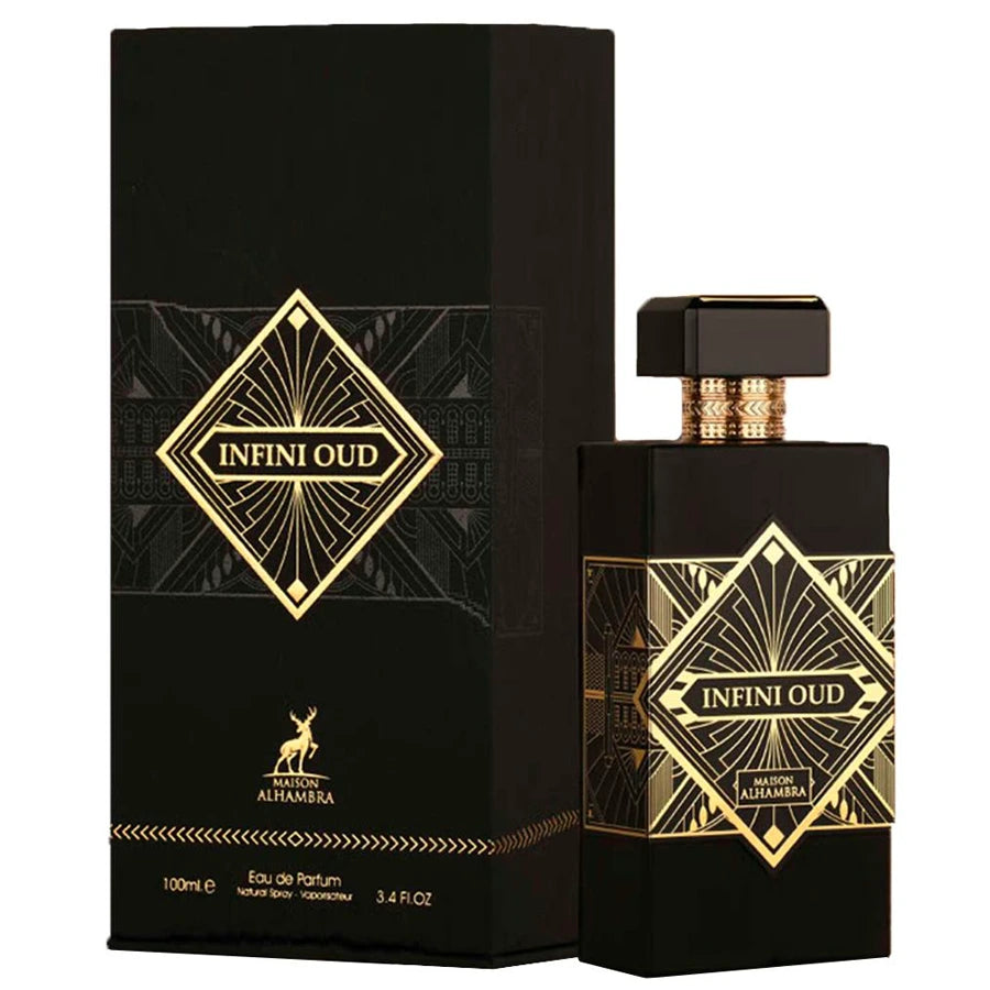 <div data-mce-fragment="1"><span><em>INSPIRED BY</em> <strong>INITIO OUD FOR GREATNESS</strong></span></div>
<div data-mce-fragment="1"><br></div>
<div data-mce-fragment="1">Infini Oud is a warm spicy woody unisex fragrance released in 2020. </div>
<div data-mce-fragment="1"><br data-mce-fragment="1"></div>
<div data-mce-fragment="1">The notes for this fragrance are saffron, lavender, nutmeg, oud, patchouli and musk.</div>