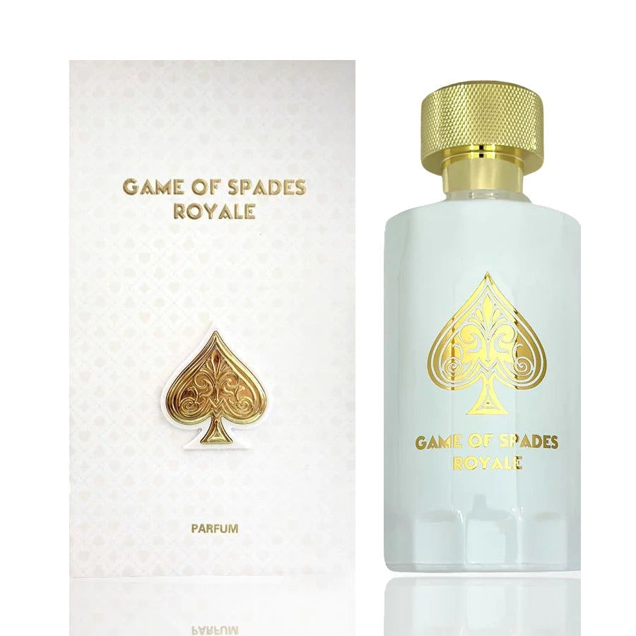 <p><em data-mce-fragment="1">INSPIRED BY ﻿﻿</em><strong>BOND NO 9 TRIBECA</strong></p>
<p>Game Of Spades Royale is an unisex parfum with an inviting aroma of hazelnut and cacao top notes layered with jasmine sambac, cedar, caramel, ambroxan, and moss for a unique sensory experience. Enjoy the luxurious combination of rich and warm scents that will last all day.</p>