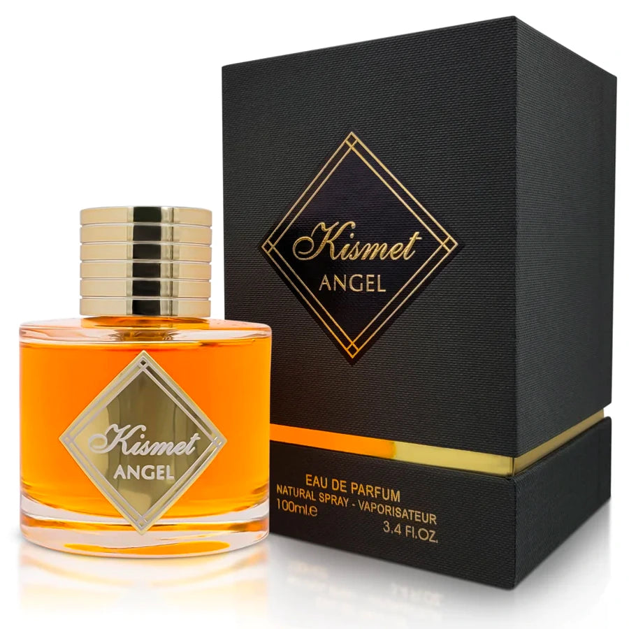 <p><span><em>INSPIRED BY</em> <strong>ANGELS SHARE FROM KILIAN.</strong></span></p>
<p><span>Kismet Angel Perfume / Eau De Parfum by Maison Alhambra / Lattafa</span><span> has similar fragrance notes to Angels Share by Kilian.</span></p>