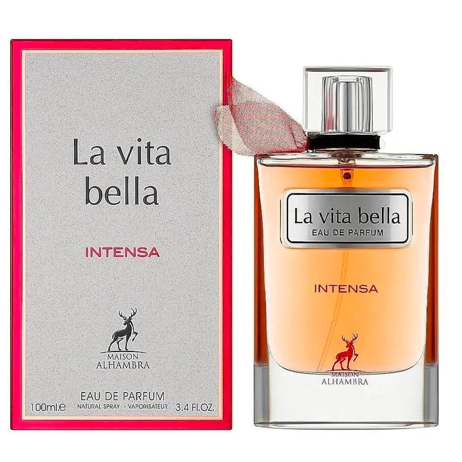 <p><em>﻿INSPIRED BY</em>﻿ <strong>﻿LANCOME LA VIE EST BELLE INTENSE</strong></p>
<p>Indulge your senses with La Vita Bella Intensa, a luxurious EDP for women that melds heady notes of Black Currant, Pear, Iris, Jasmine, Orange Blossom, Praline, Vanilla, Patchouli, and Tonka Bean for a rich sensory experience. Fall in love with this sophisticated and exclusive fragrance.</p>