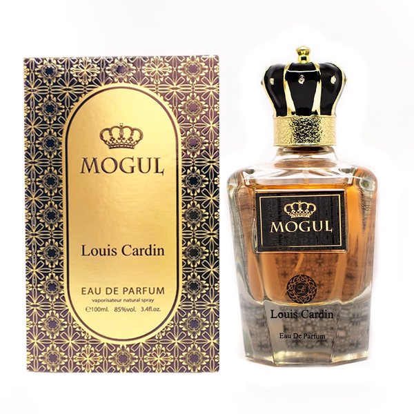 <b data-mce-fragment="1">Mogul</b><span data-mce-fragment="1"> by </span><b data-mce-fragment="1">Louis Cardin</b><span data-mce-fragment="1"> is a fragrance for men. </span><b data-mce-fragment="1">Mogul</b><span data-mce-fragment="1"> was launched in 2018. Top note is Labdanum; middle note is Patchouli; base notes are Sandalwood, Rose and Agarwood (Oud).</span>