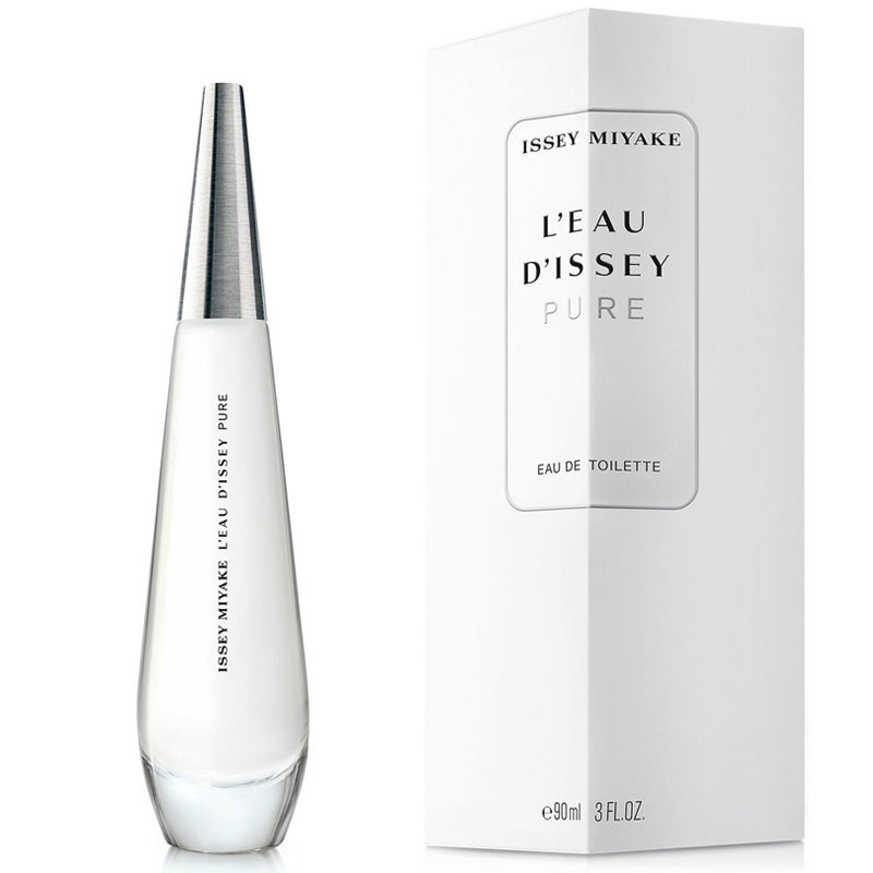 <meta charset="utf-8"><b data-mce-fragment="1">L'Eau d'Issey Pure Eau de Toilette</b><span data-mce-fragment="1"> by </span><b data-mce-fragment="1">Issey Miyake</b><span data-mce-fragment="1"> is a Floral Aquatic fragrance for women. </span><b data-mce-fragment="1">L'Eau d'Issey Pure Eau de Toilette</b><span data-mce-fragment="1"> was launched in 2016. The nose behind this fragrance is Dominique Ropion. Top note is Sea Notes; middle notes are Lily, Jasmine, Orange Blossom and Damask Rose; base notes are Cashmere Wood and Ambergris</span>